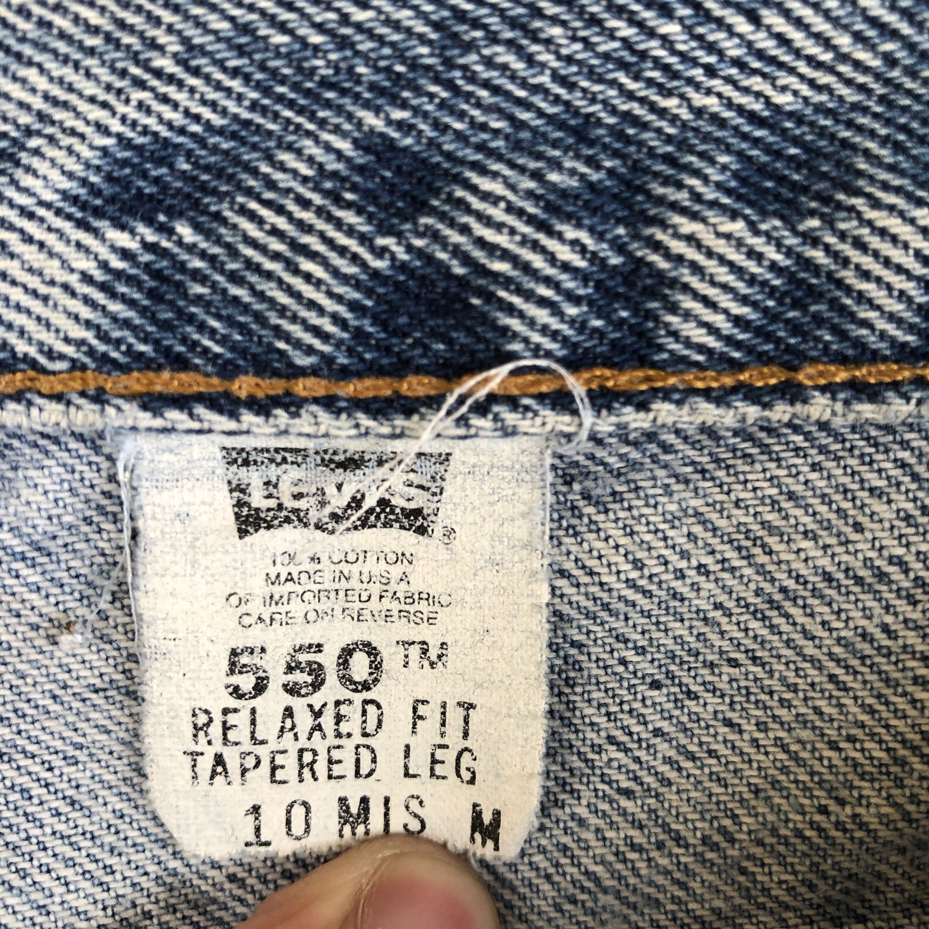 Levi's Vintage Sun Faded Levis 550 Jeans Levi's Blue Denim Pants Size 28" / US 6 / IT 42 - 9 Thumbnail