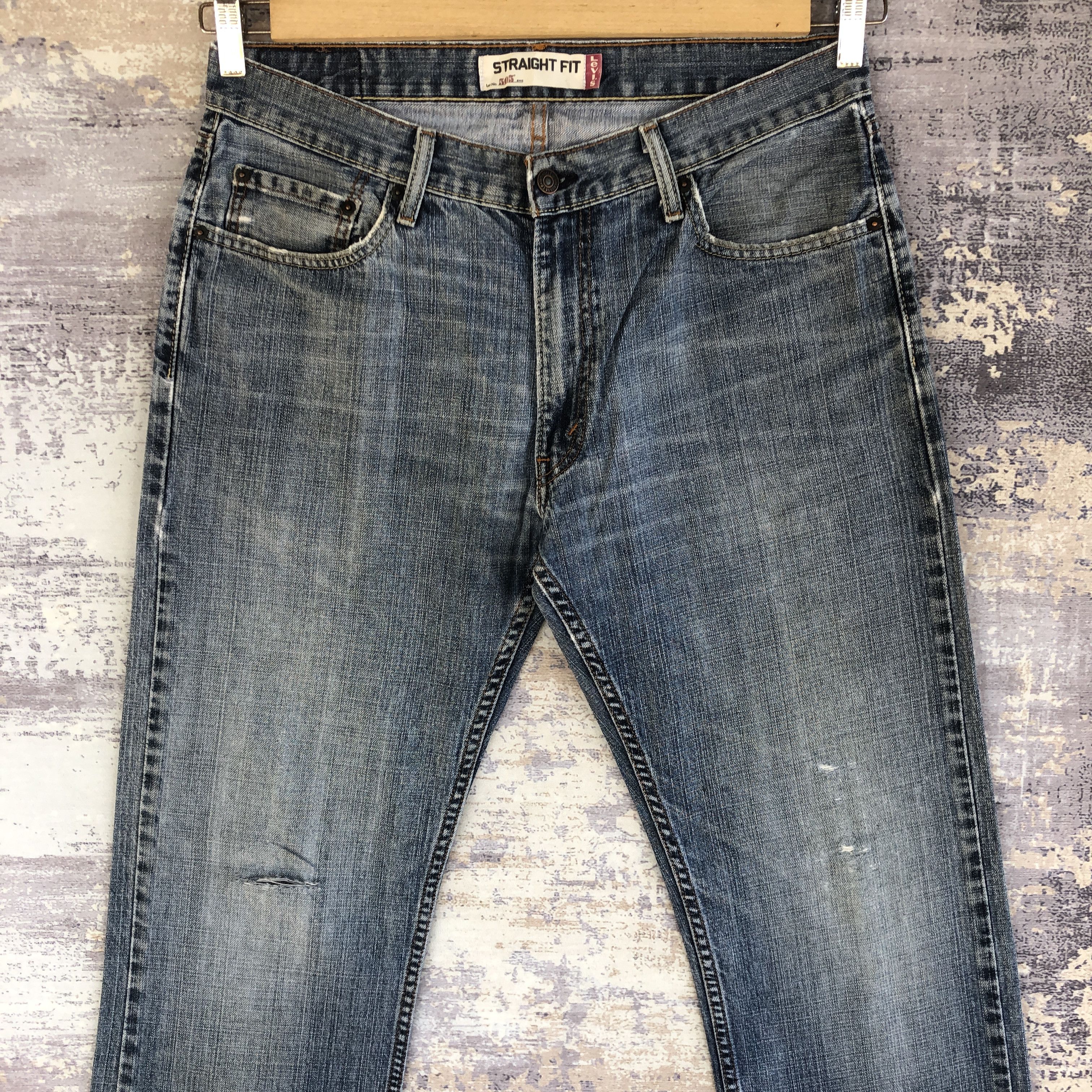 Levi's × Vintage Vintage Levi's 505 Distressed Jeans Levis Denim Pants Size US 32 / EU 48 - 3 Thumbnail