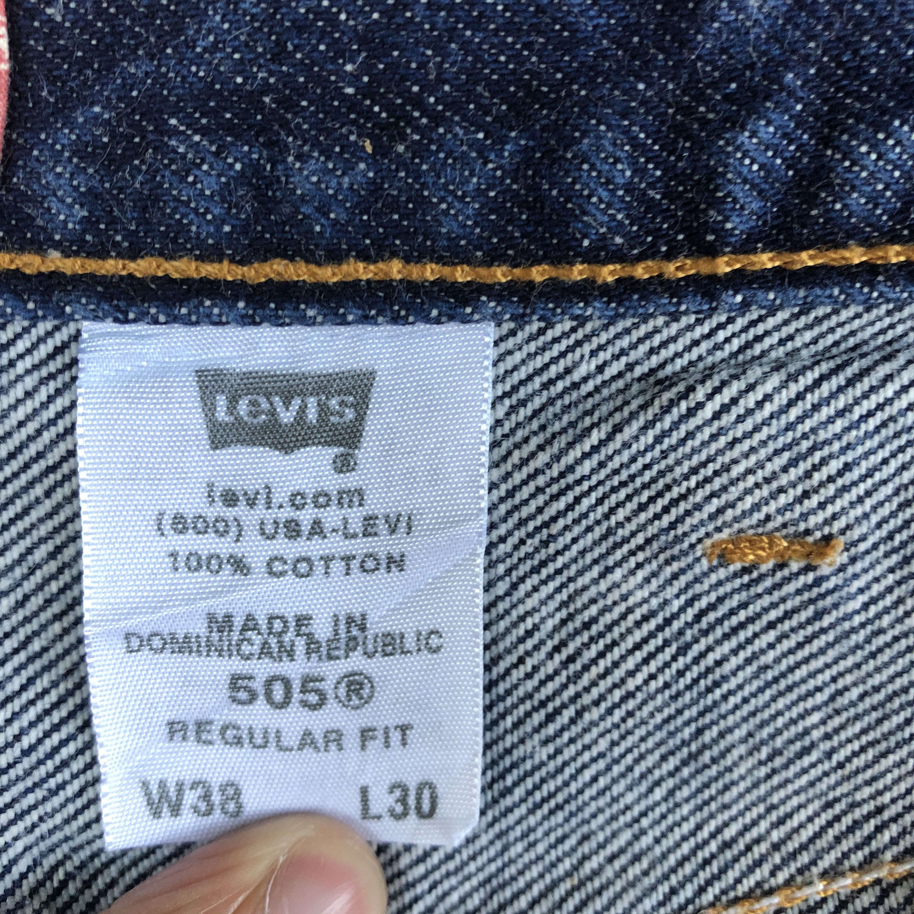 Vintage Levi's 505 Jeans levis Paint Splatter Blue Denim