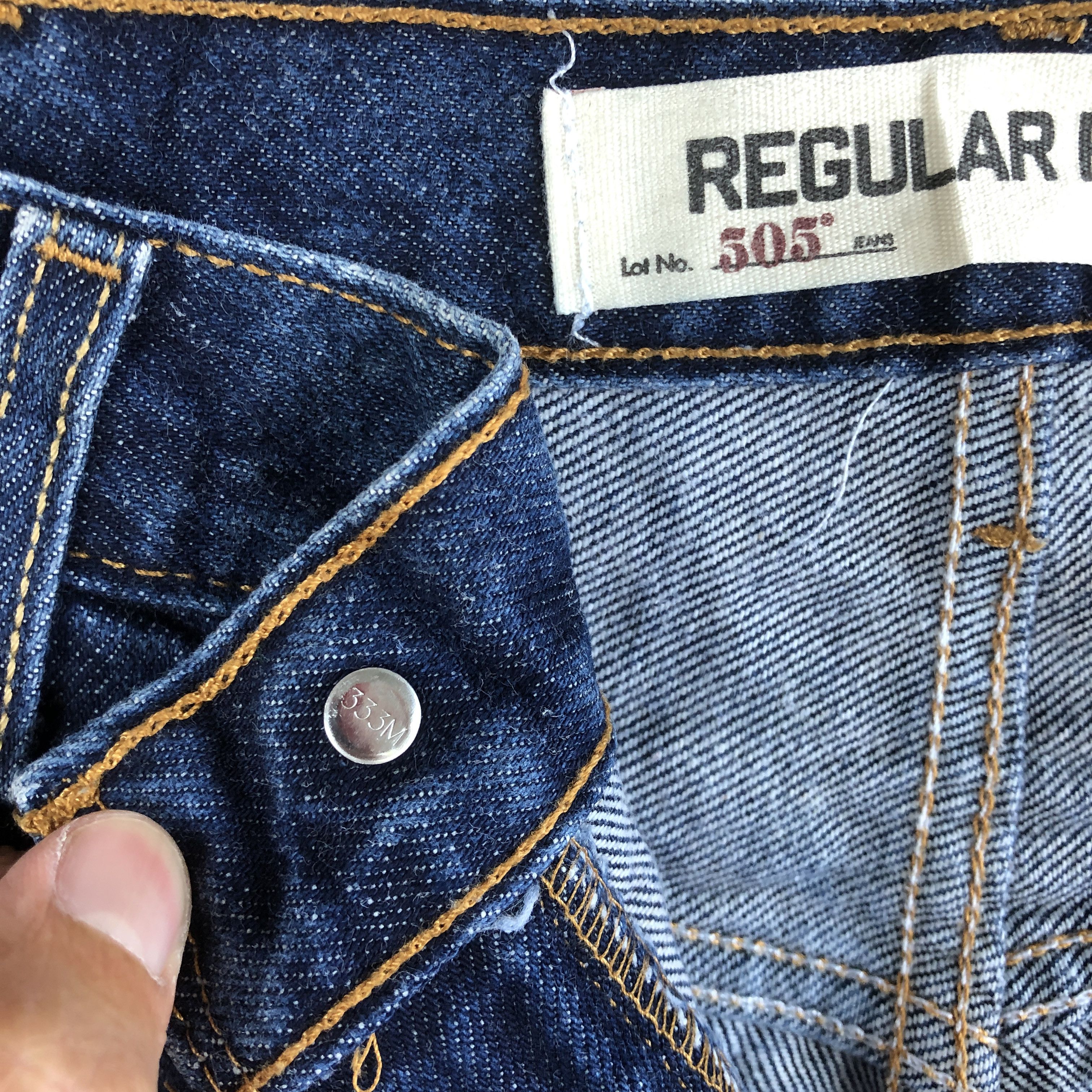 Vintage Levi's 505 Jeans levis Paint Splatter Blue Denim