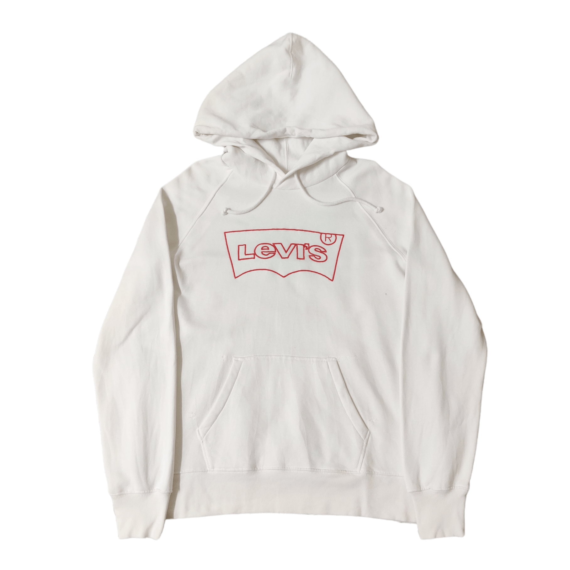 image of Levis Levi's Hoodie Big Logo Embroidery in White, Men's (Size Medium)