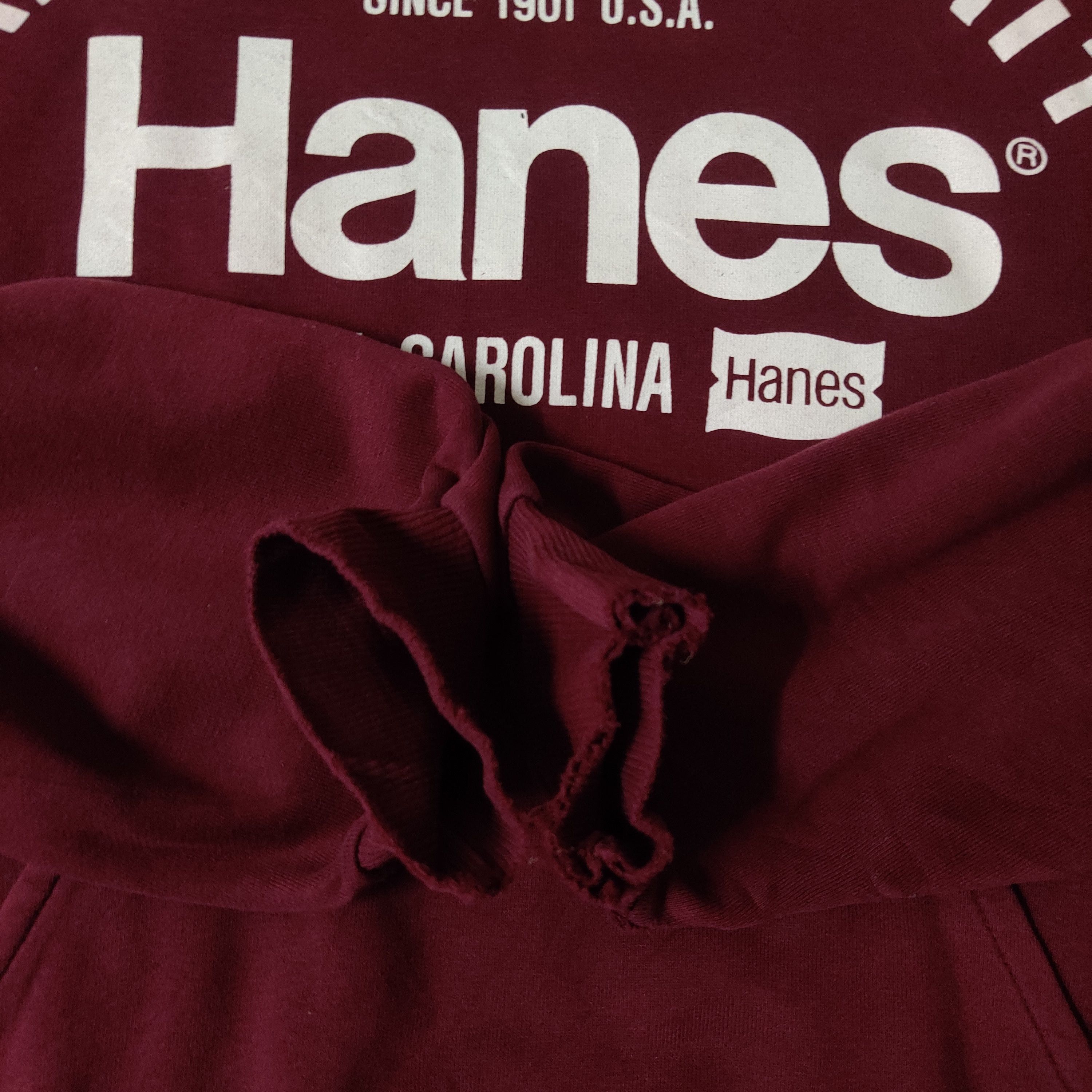 Hanes Vintage Hanes Hoodie Big Spellout Jumper Size US L / EU 52-54 / 3 - 4 Thumbnail