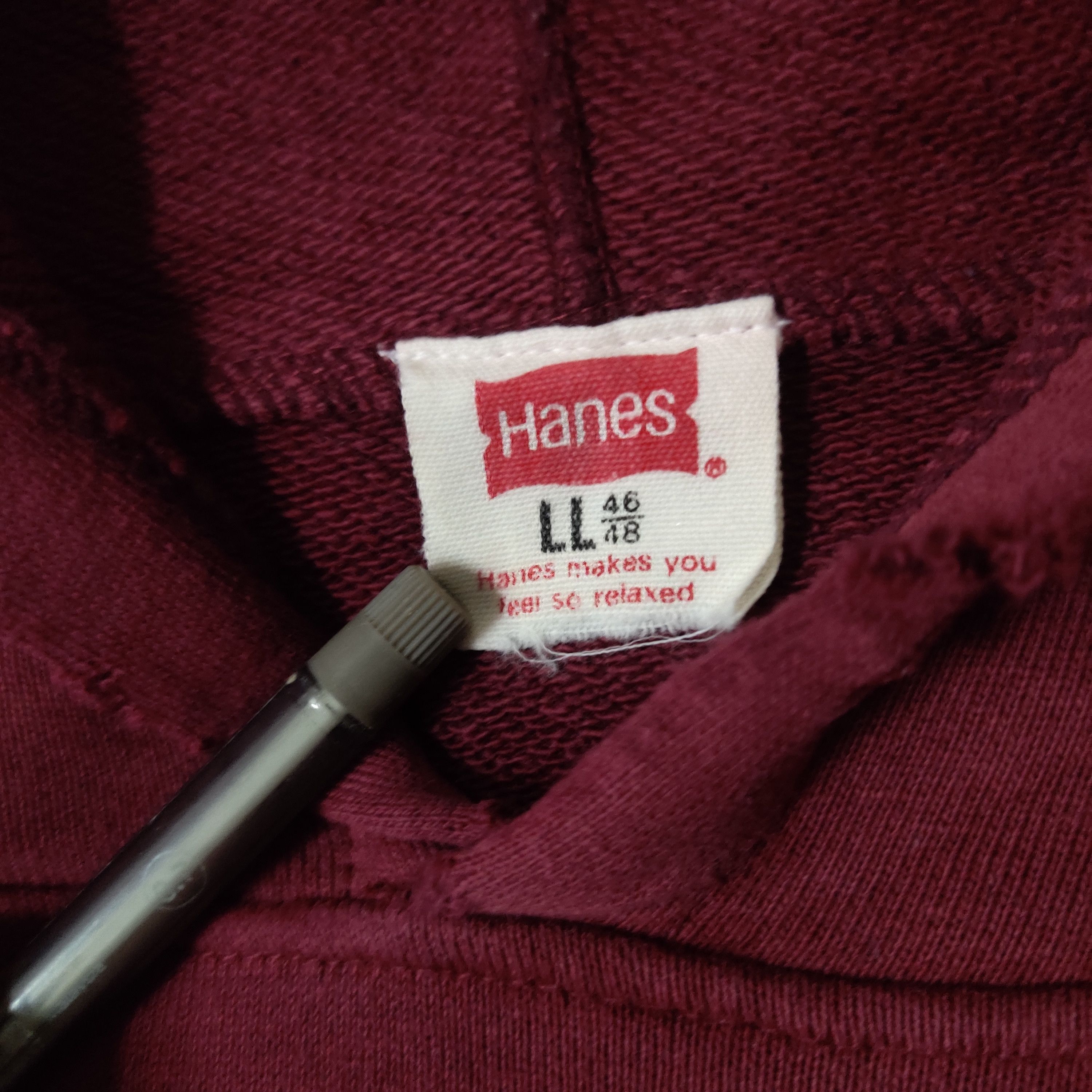 Hanes Vintage Hanes Hoodie Big Spellout Jumper Size US L / EU 52-54 / 3 - 3 Thumbnail