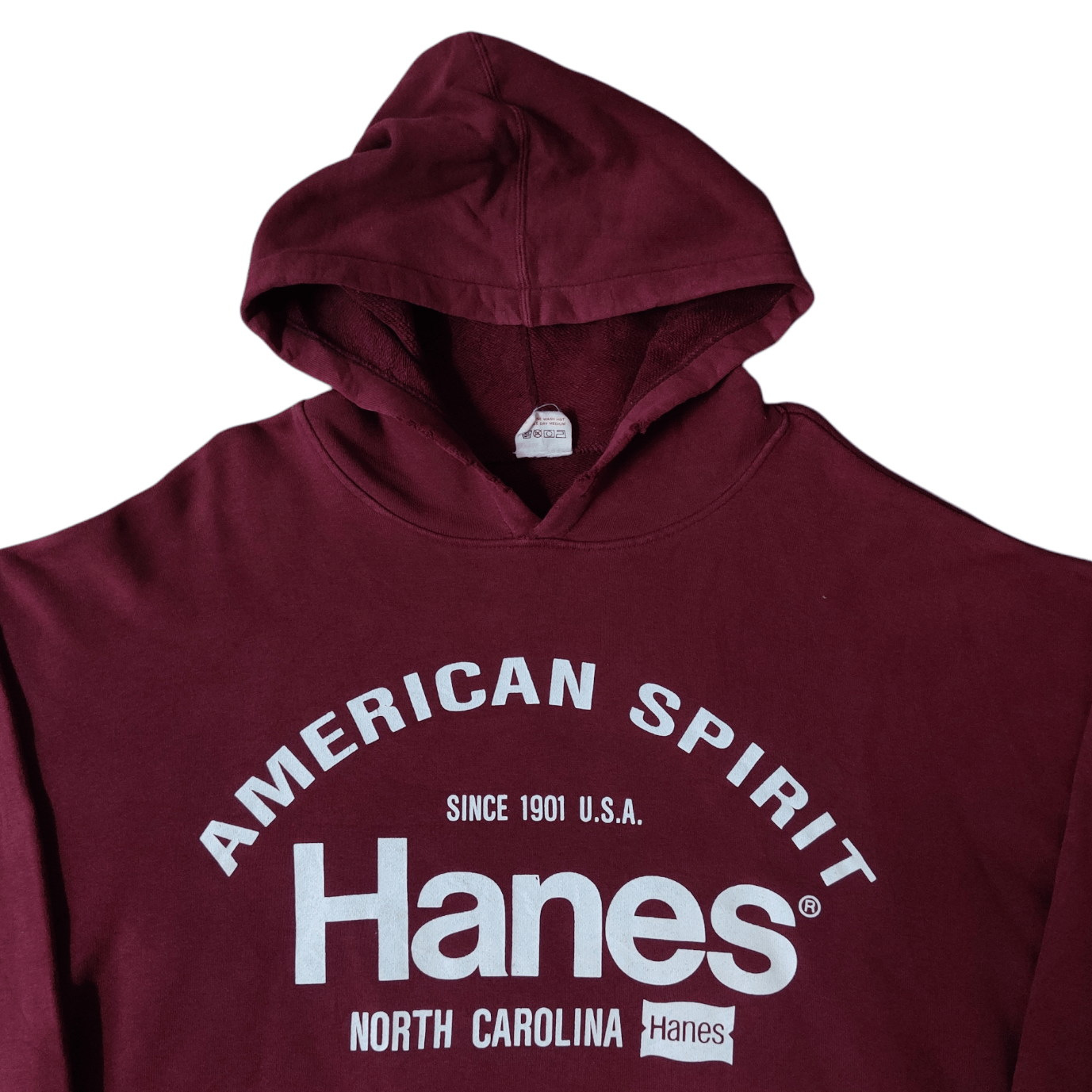 Hanes Vintage Hanes Hoodie Big Spellout Jumper Size US L / EU 52-54 / 3 - 2 Thumbnail
