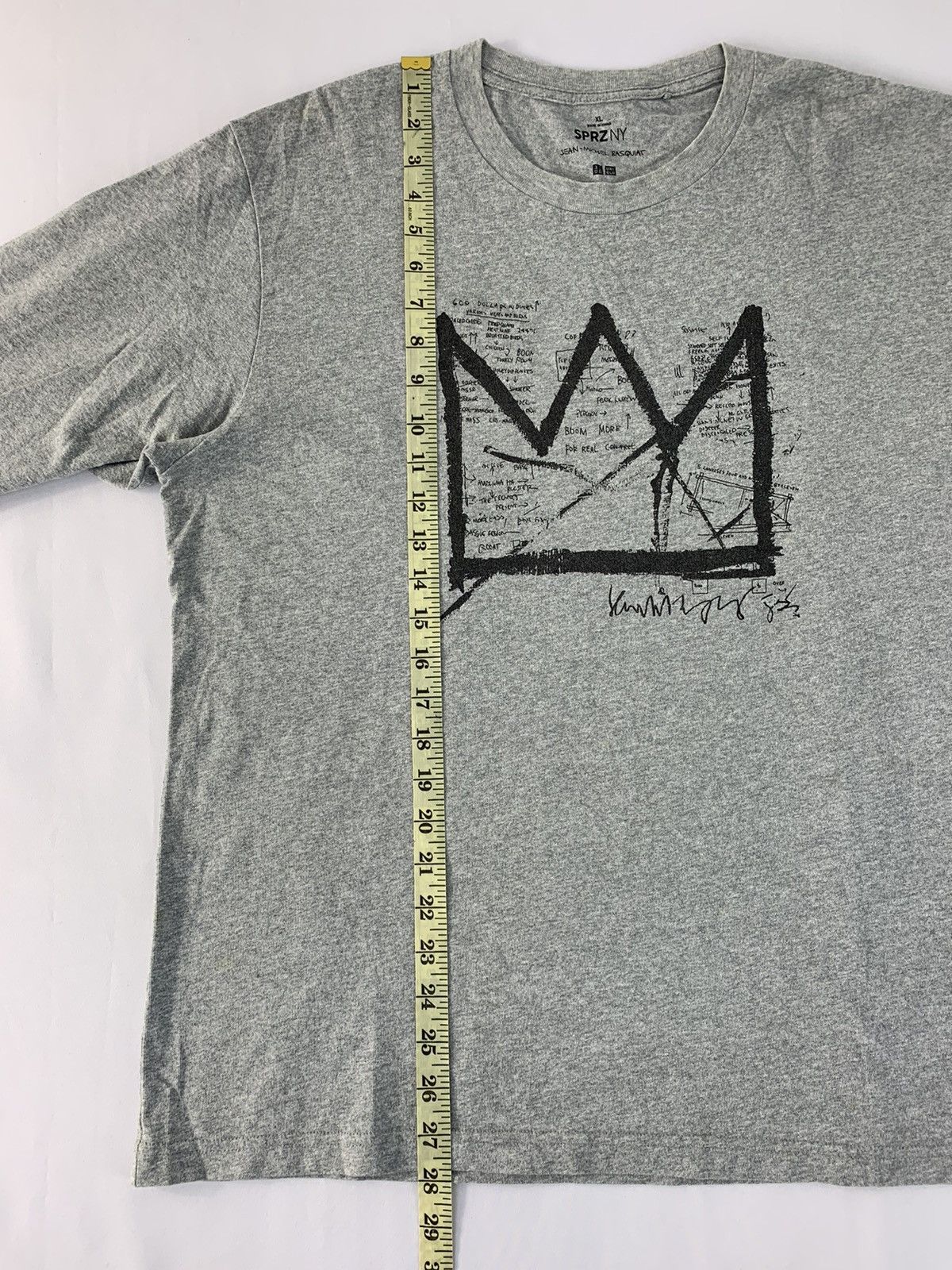 Japanese Brand SPRZNY Estate Of Jean-Michel Basquiat Big Crown Logo Tee Size US XL / EU 56 / 4 - 9 Thumbnail