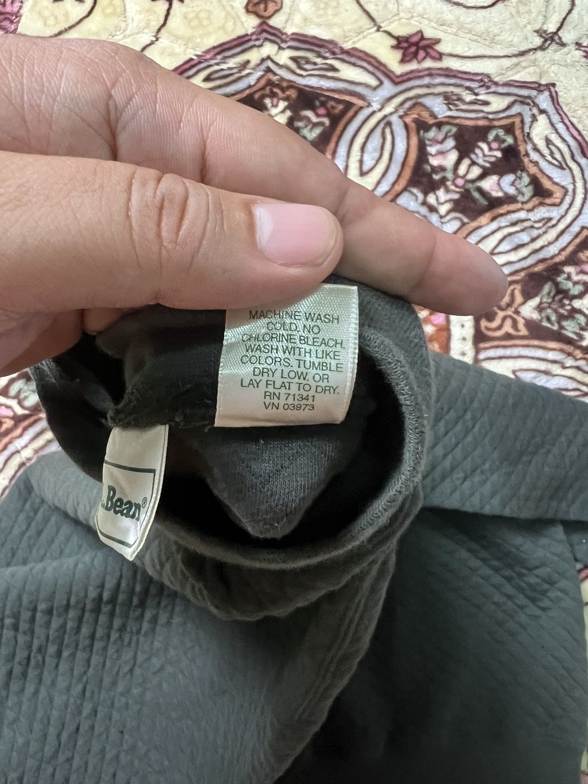 L.L. Bean × Vintage Vintage Sweatshirt L.L. Bean Half Button Quilted Size US L / EU 52-54 / 3 - 4 Thumbnail