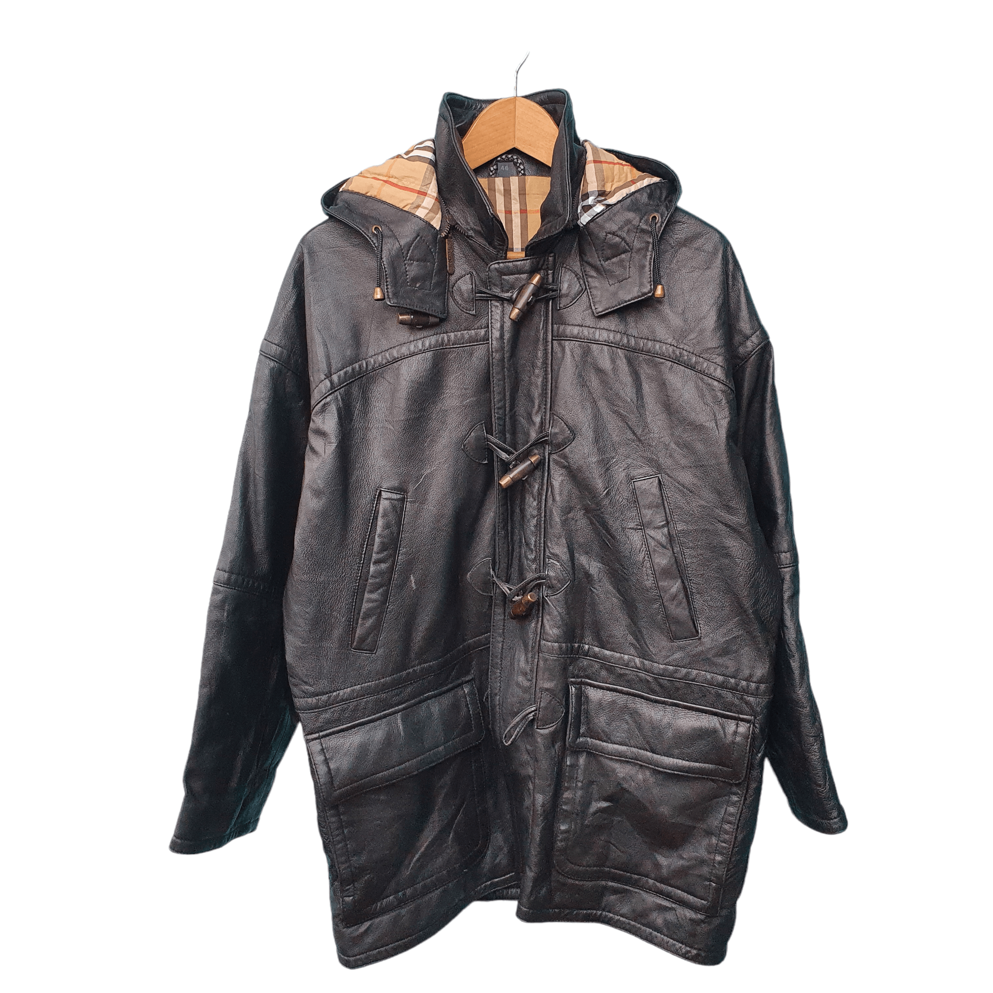 Burberry BURBERRY PRORSUM LEATHER JACKET WITH HOODIE Size US XL / EU 56 / 4 - 1 Thumbnail