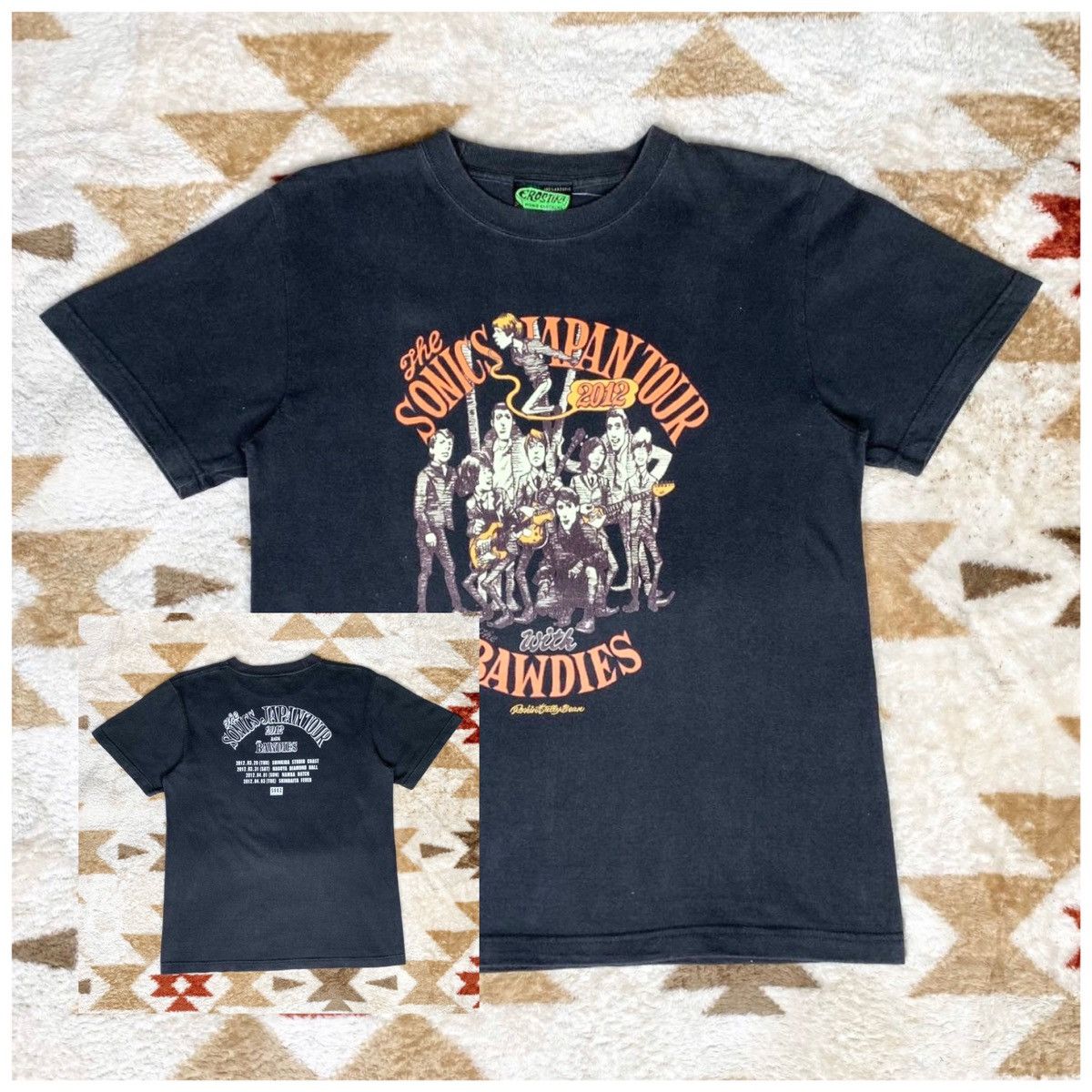 Band Tees × Vintage 💥Distressed💥The Sonics X Bawdies Japan Tour Shirt Size US S / EU 44-46 / 1 - 1 Thumbnail