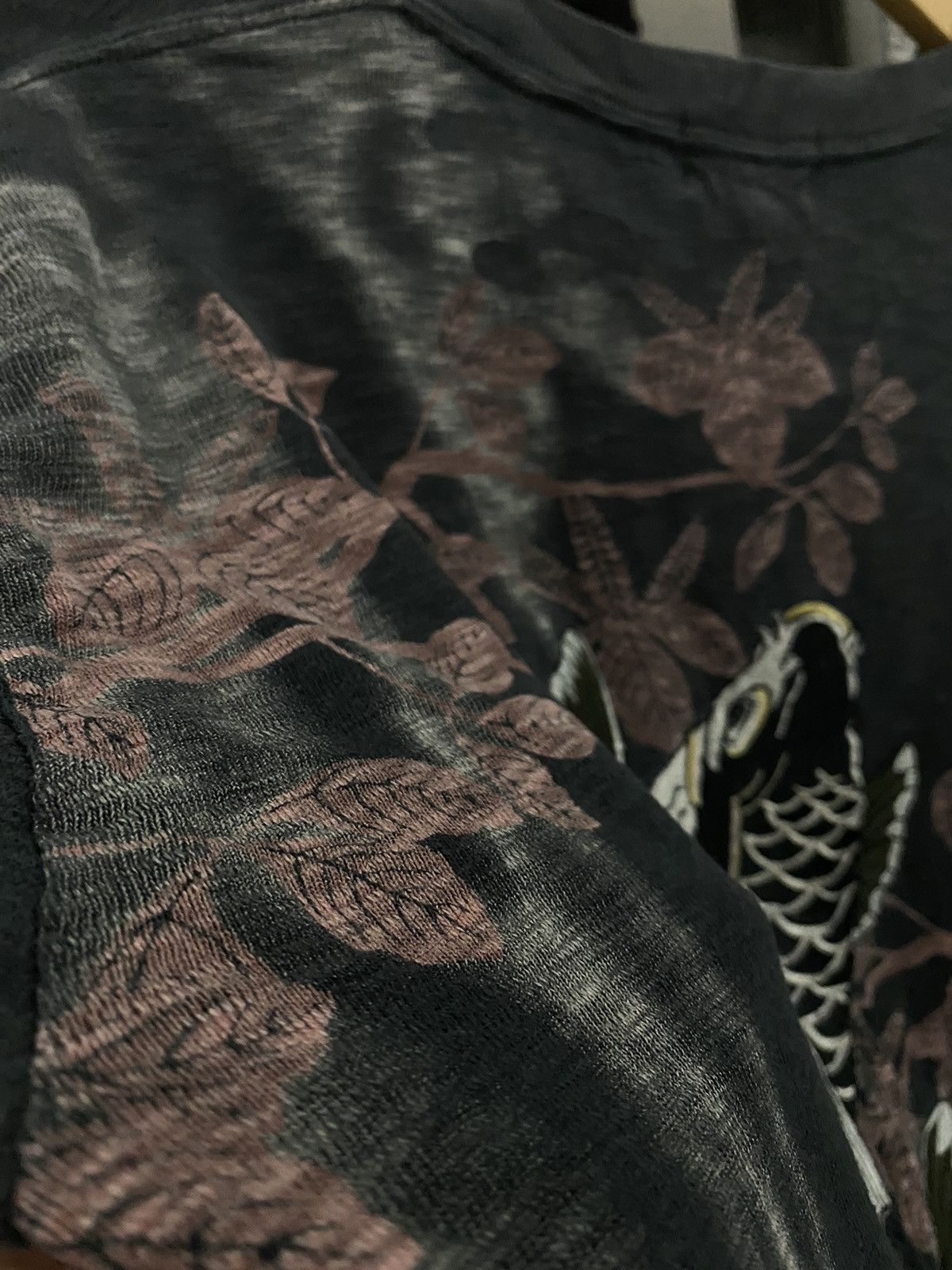 Japanese Brand Vintage KARAKURI TAMASHI Sukajan Koi Fish Emberoidery LS Size US L / EU 52-54 / 3 - 7 Thumbnail