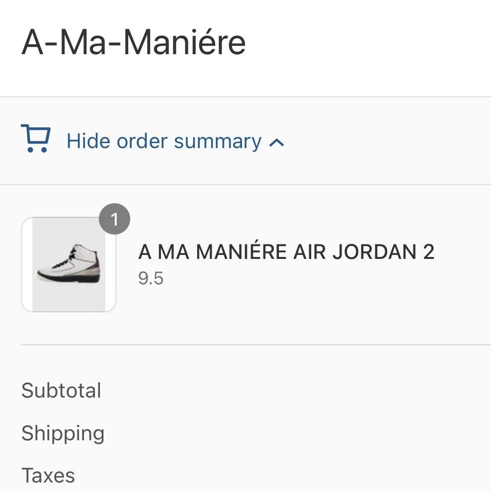 A Ma Maniere × Jordan Brand Air Jordan 2 retro A Ma Maniere Size US 9.5 / EU 42-43 - 12 Thumbnail