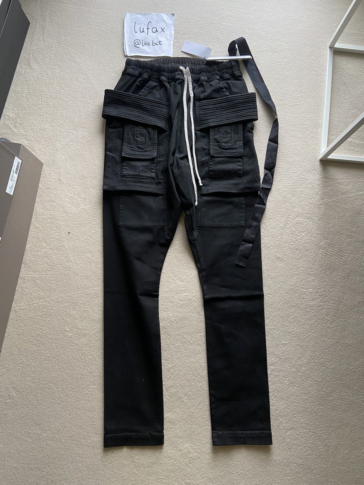 Rick Owens Drkshdw NEW | FW22 STROBE DRKSHDW BLACKETY BLACK WAXED 