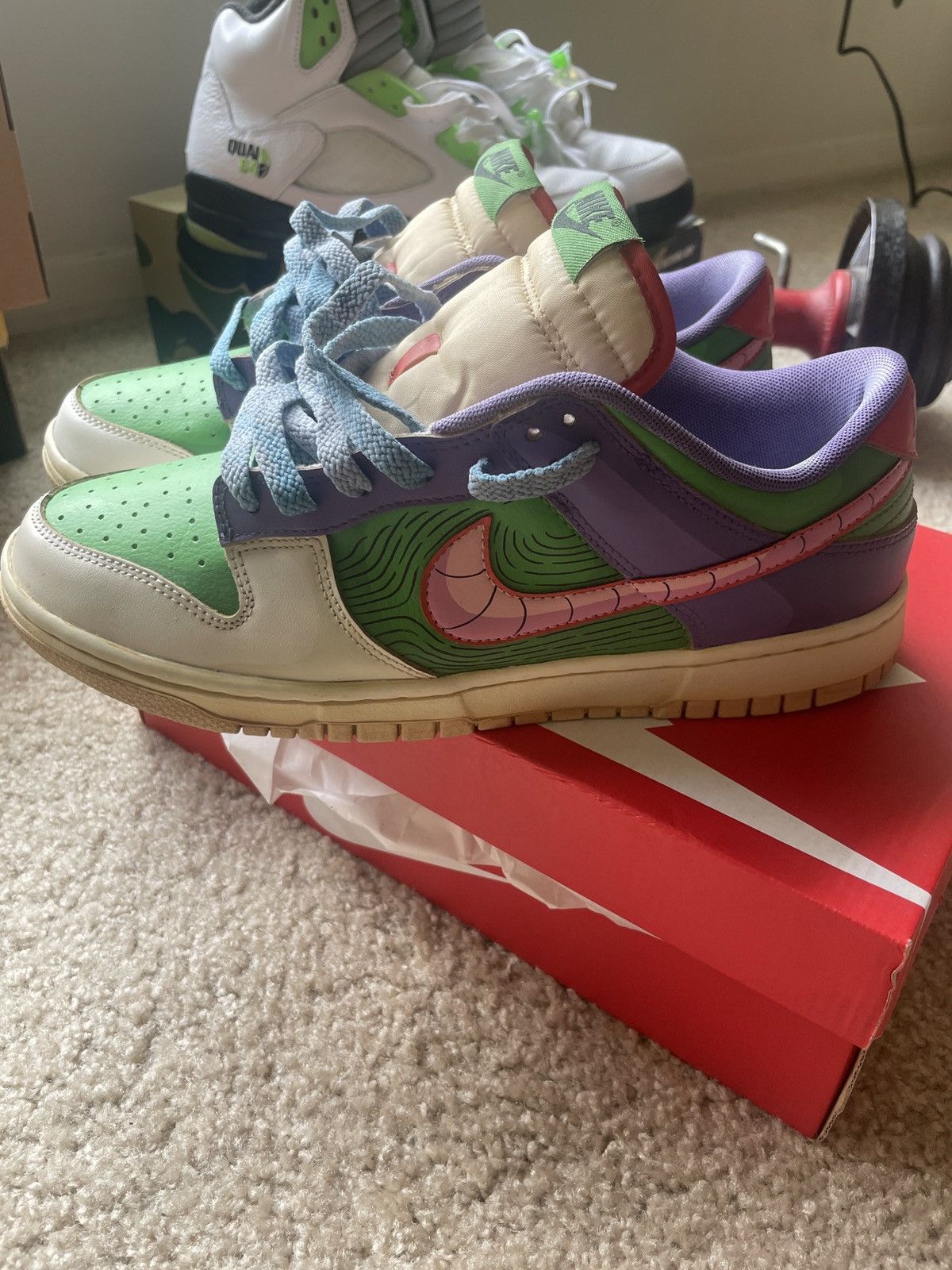 Japanese Brand × Nike Nike Dunk Low Dragonball Z DBZ Piccolo custom Size US 9 / EU 42 - 2 Thumbnail