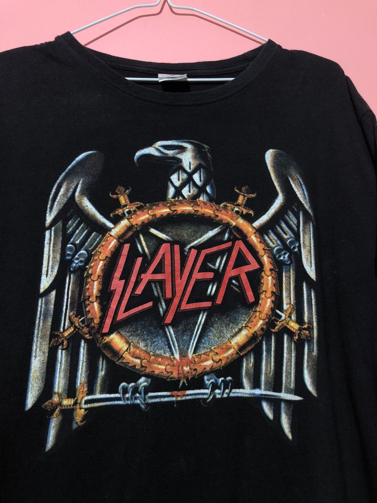 Band Tees × Slayer × Vintage Slayer casual vintage tee shirt Size US XL / EU 56 / 4 - 2 Thumbnail