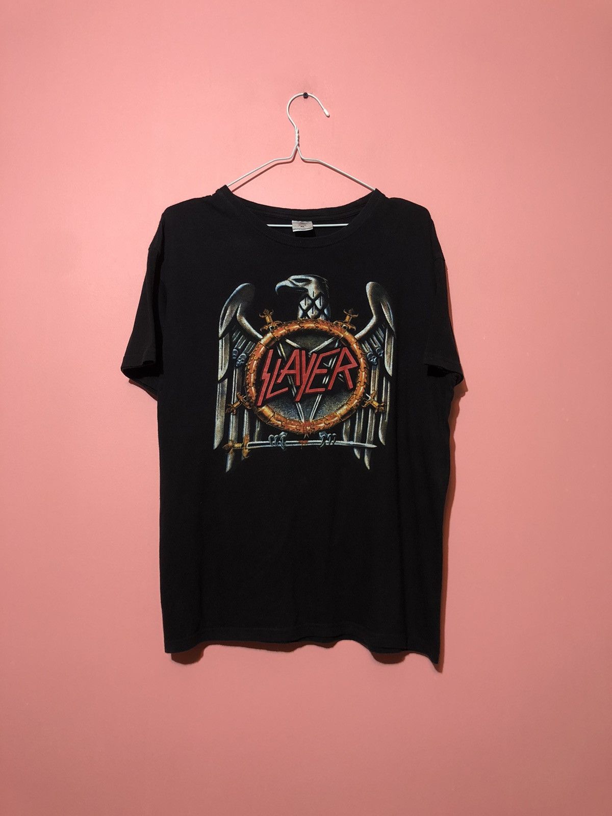 Band Tees × Slayer × Vintage Slayer casual vintage tee shirt Size US XL / EU 56 / 4 - 1 Thumbnail