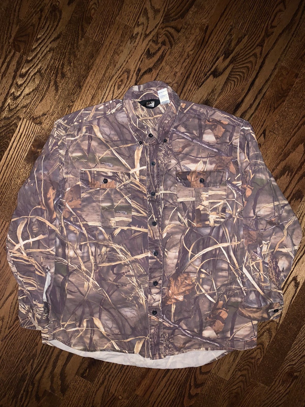 Vintage True Vintage Walls Realtree Advantage Max-4 HD Camo Shirt Size US L / EU 52-54 / 3 - 1 Thumbnail