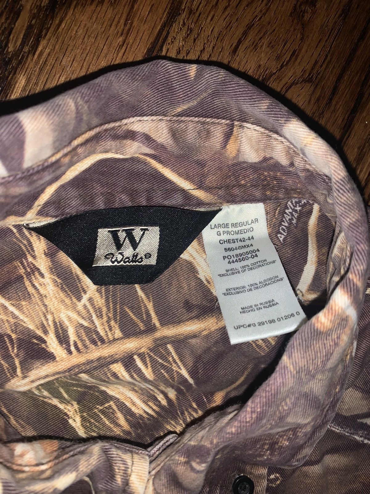 Vintage True Vintage Walls Realtree Advantage Max-4 HD Camo Shirt Size US L / EU 52-54 / 3 - 6 Thumbnail
