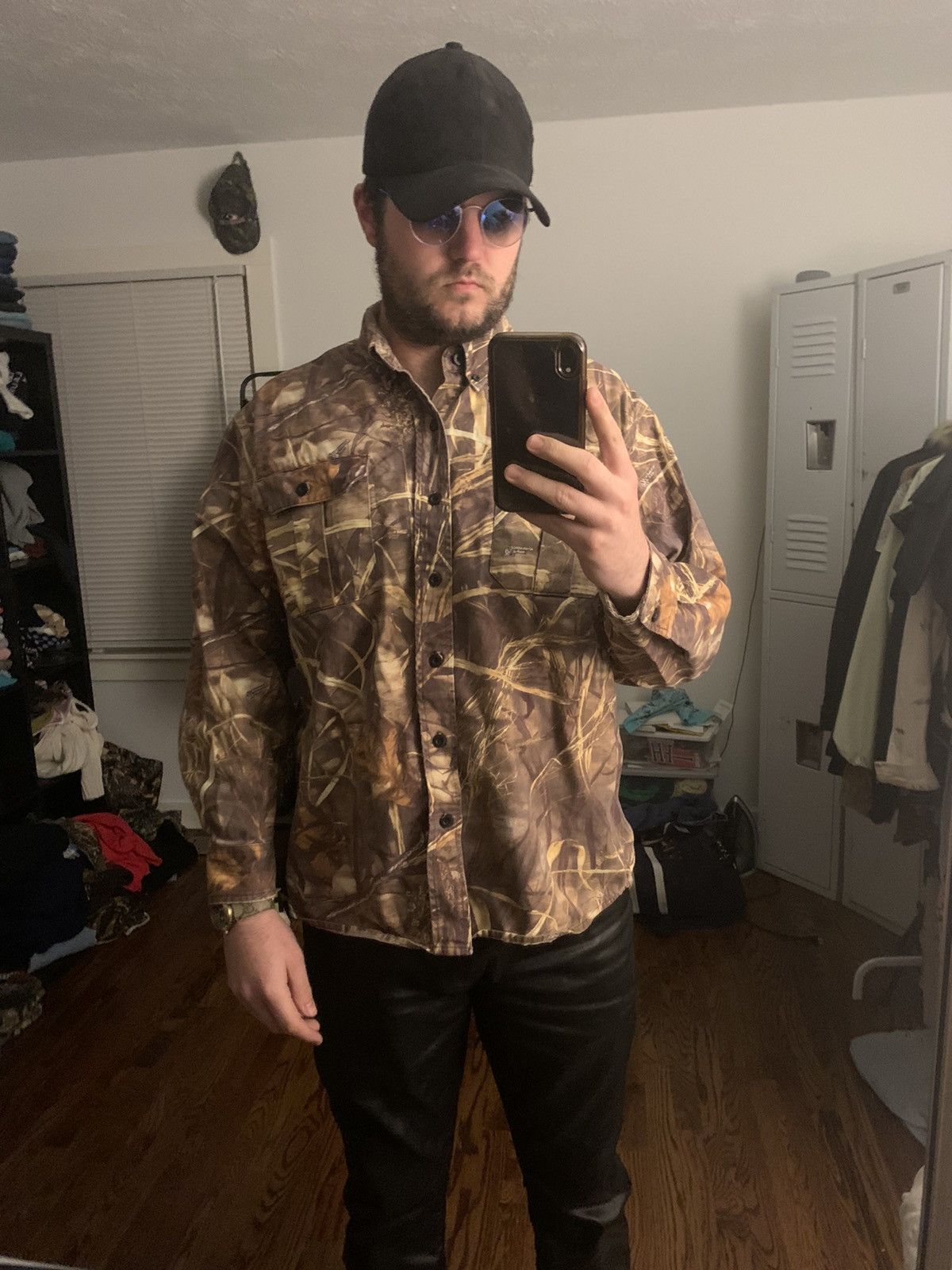 Vintage True Vintage Walls Realtree Advantage Max-4 HD Camo Shirt Size US L / EU 52-54 / 3 - 8 Thumbnail