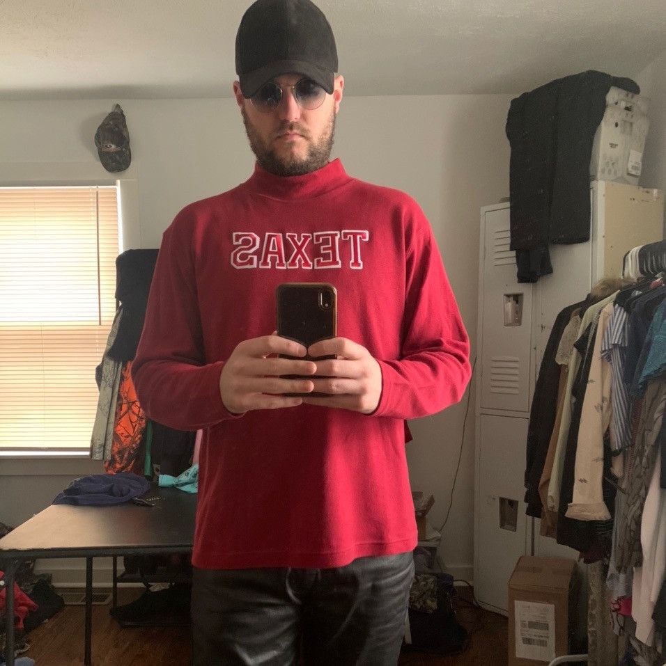 Other Vintage Oxblood Retrofuturistic TEXAS Turtleneck Size US L / EU 52-54 / 3 - 3 Thumbnail
