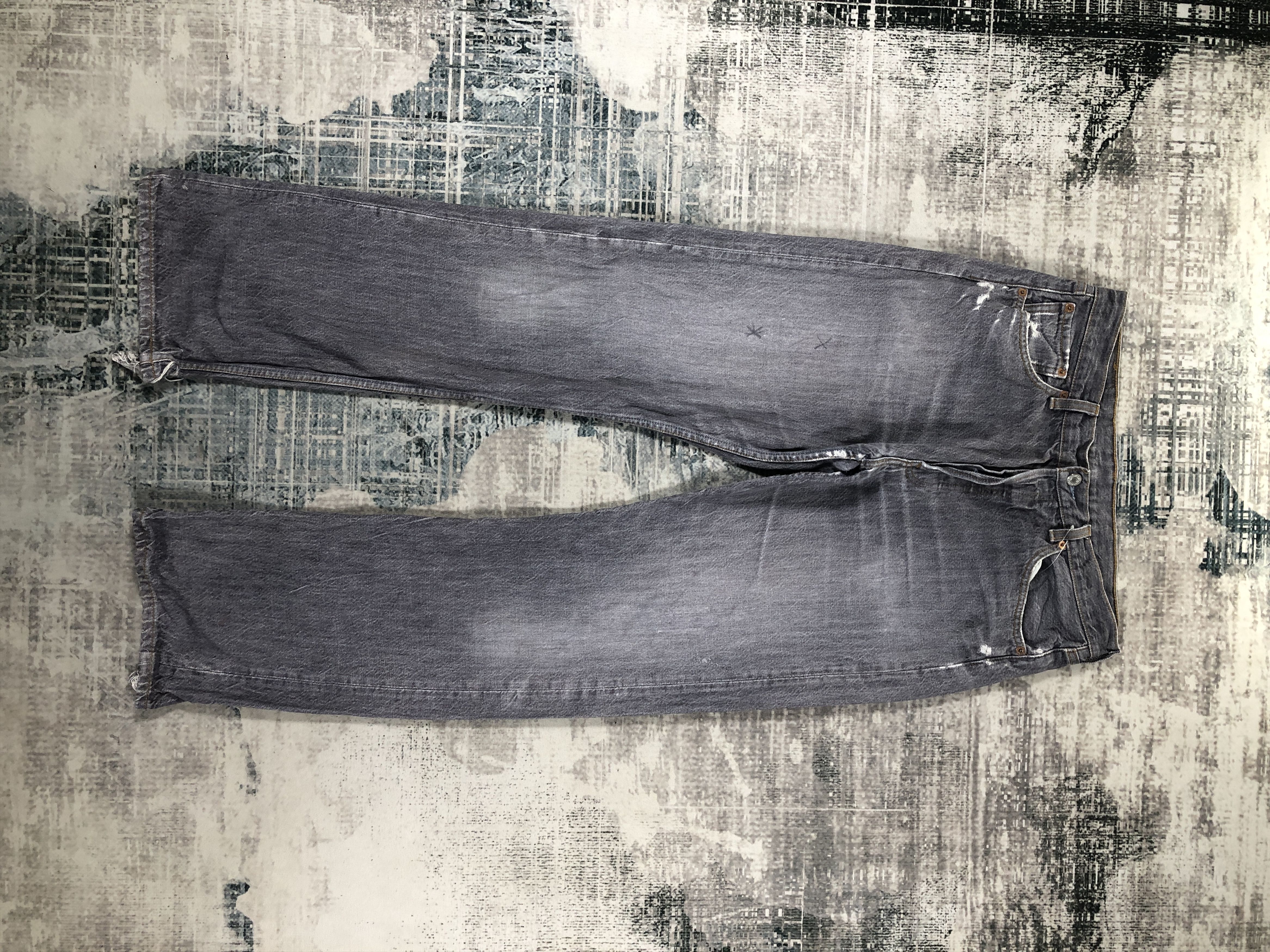 Levi's × Vintage Vintage Levis 501 Jeans Faded Black Denim Size US 33 - 1 Thumbnail