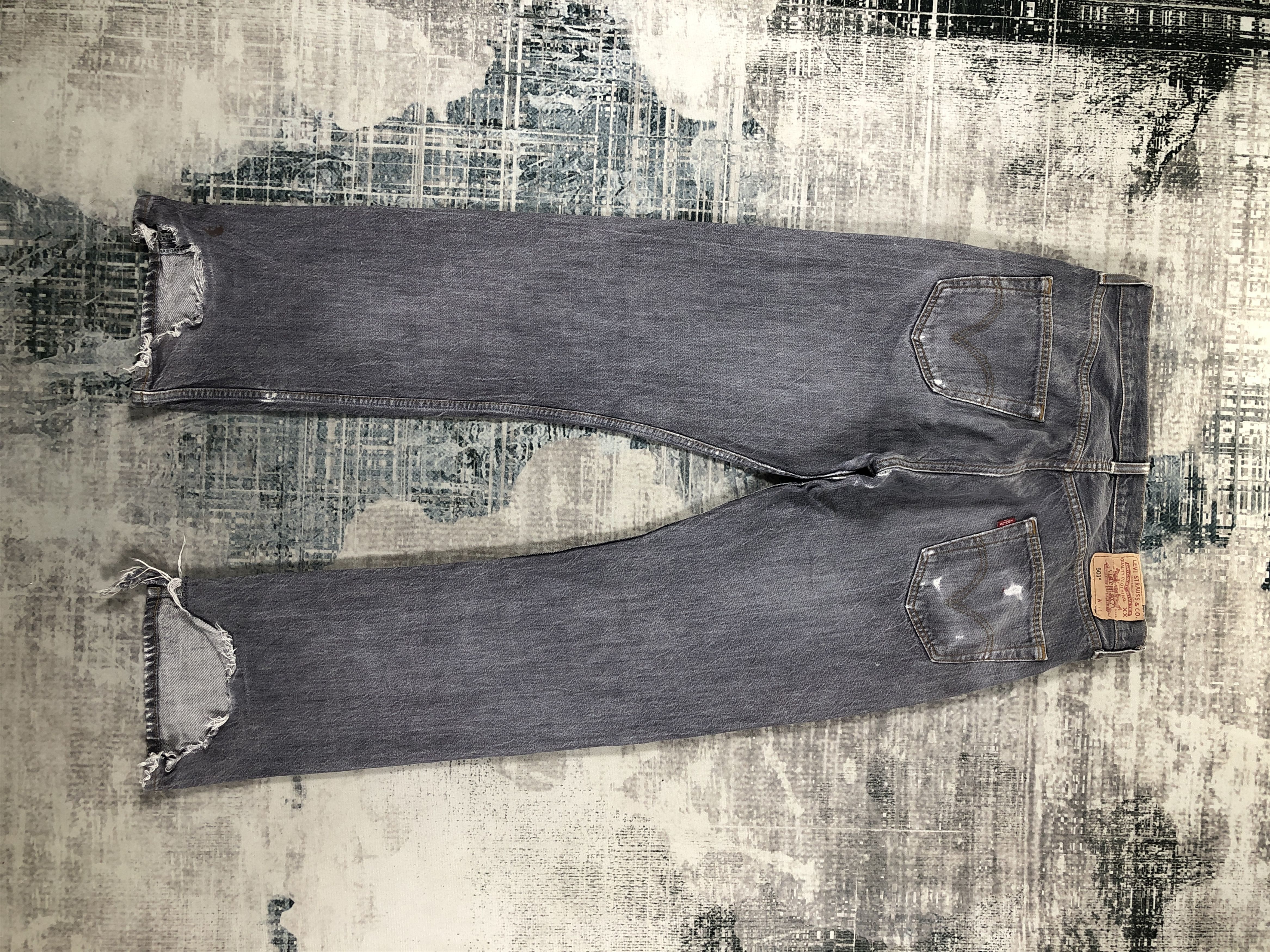 Levi's × Vintage Vintage Levis 501 Jeans Faded Black Denim Size US 33 - 2 Thumbnail