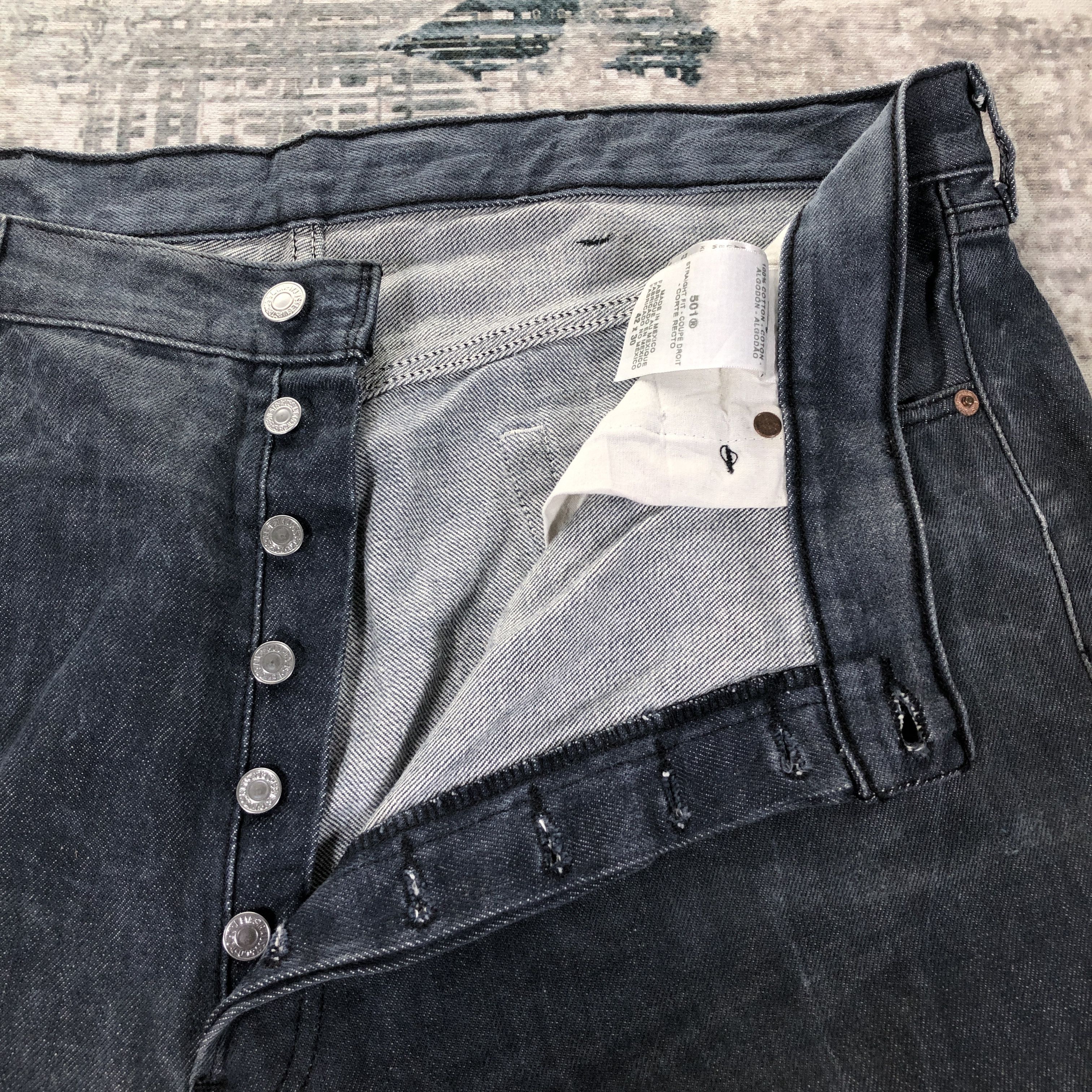 Levi's × Vintage Vintage Levis 501 Jeans Faded Blue Denim Size US 41 - 5 Thumbnail