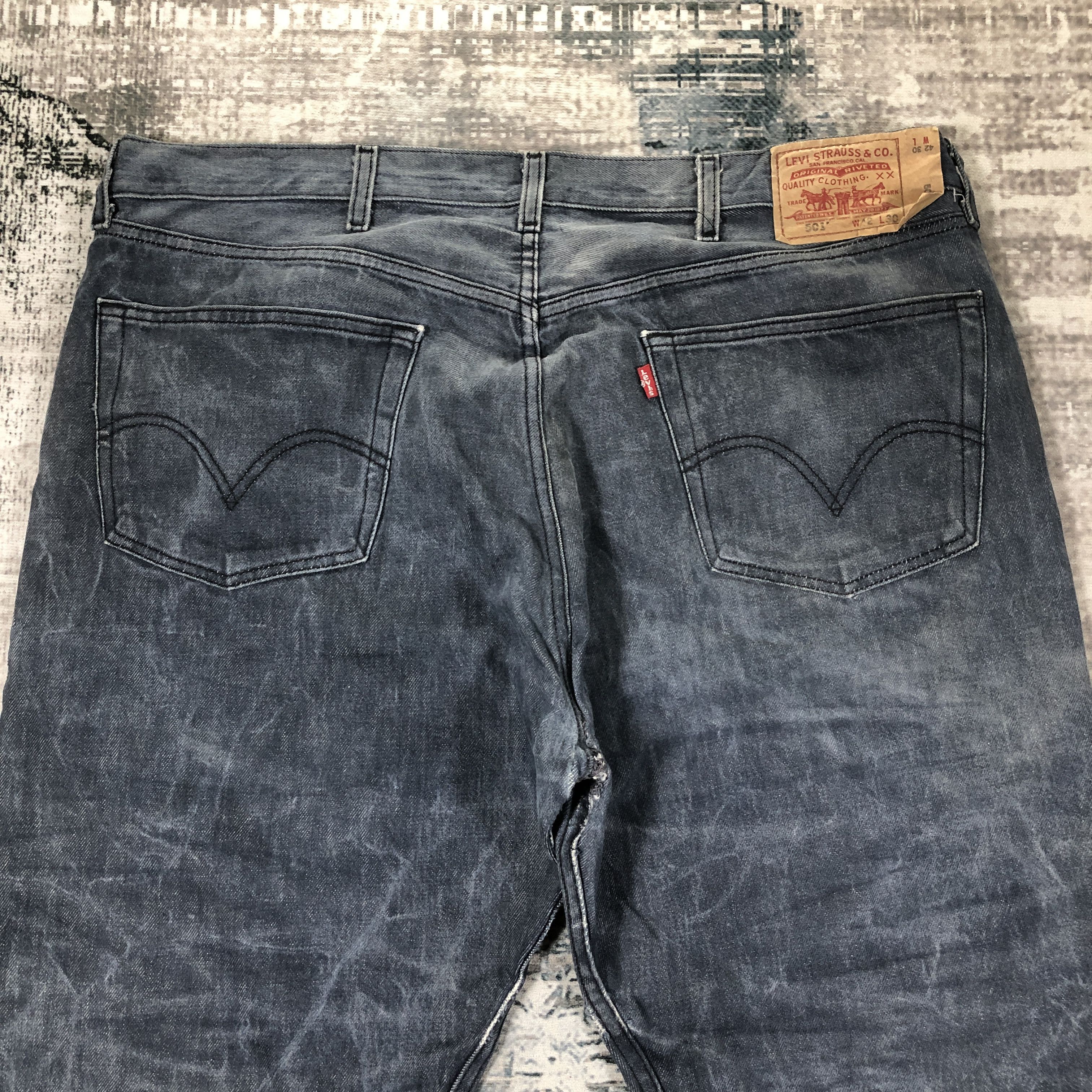 Levi's × Vintage Vintage Levis 501 Jeans Faded Blue Denim Size US 41 - 4 Thumbnail