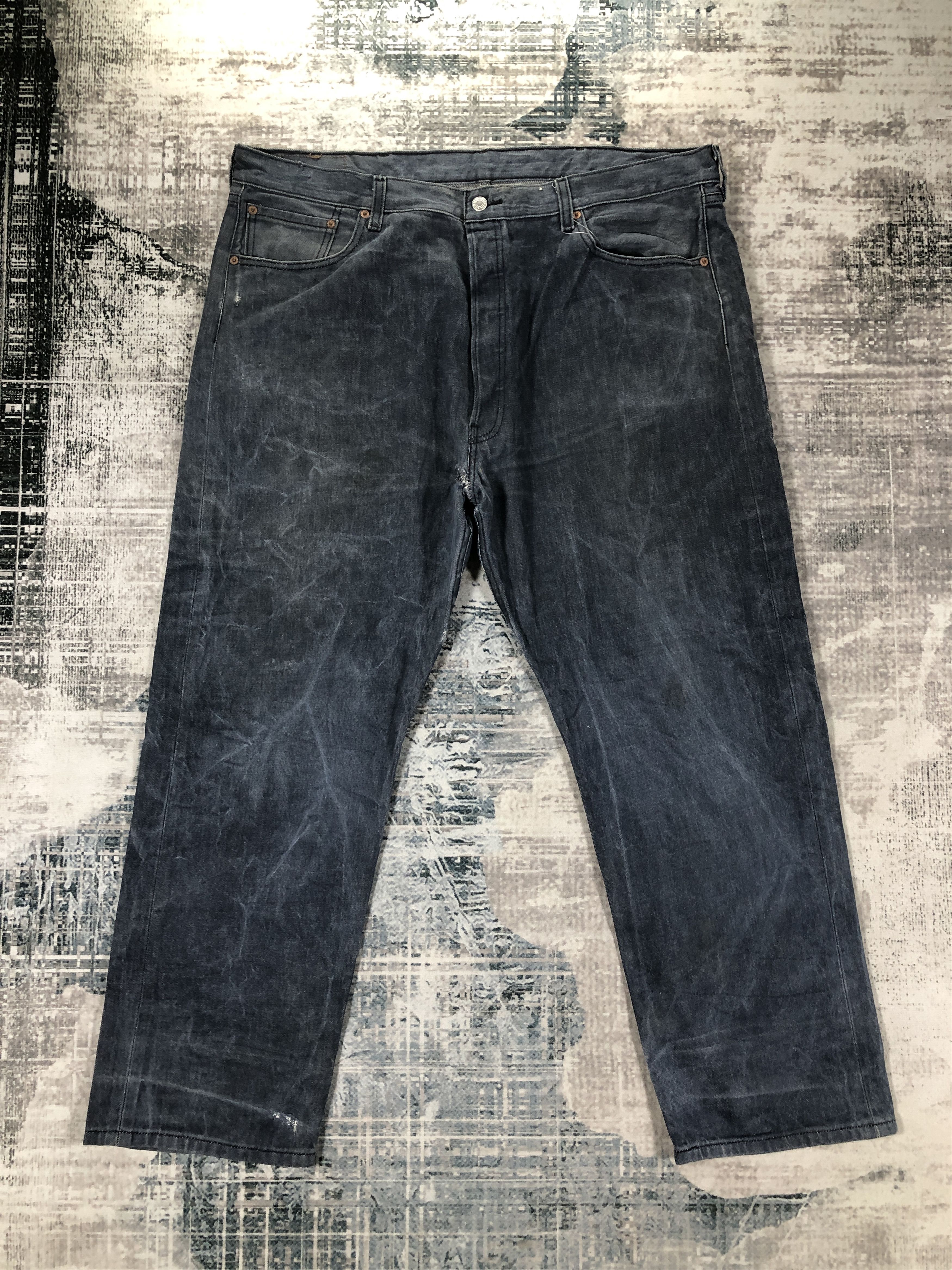 Levi's × Vintage Vintage Levis 501 Jeans Faded Blue Denim Size US 41 - 1 Thumbnail