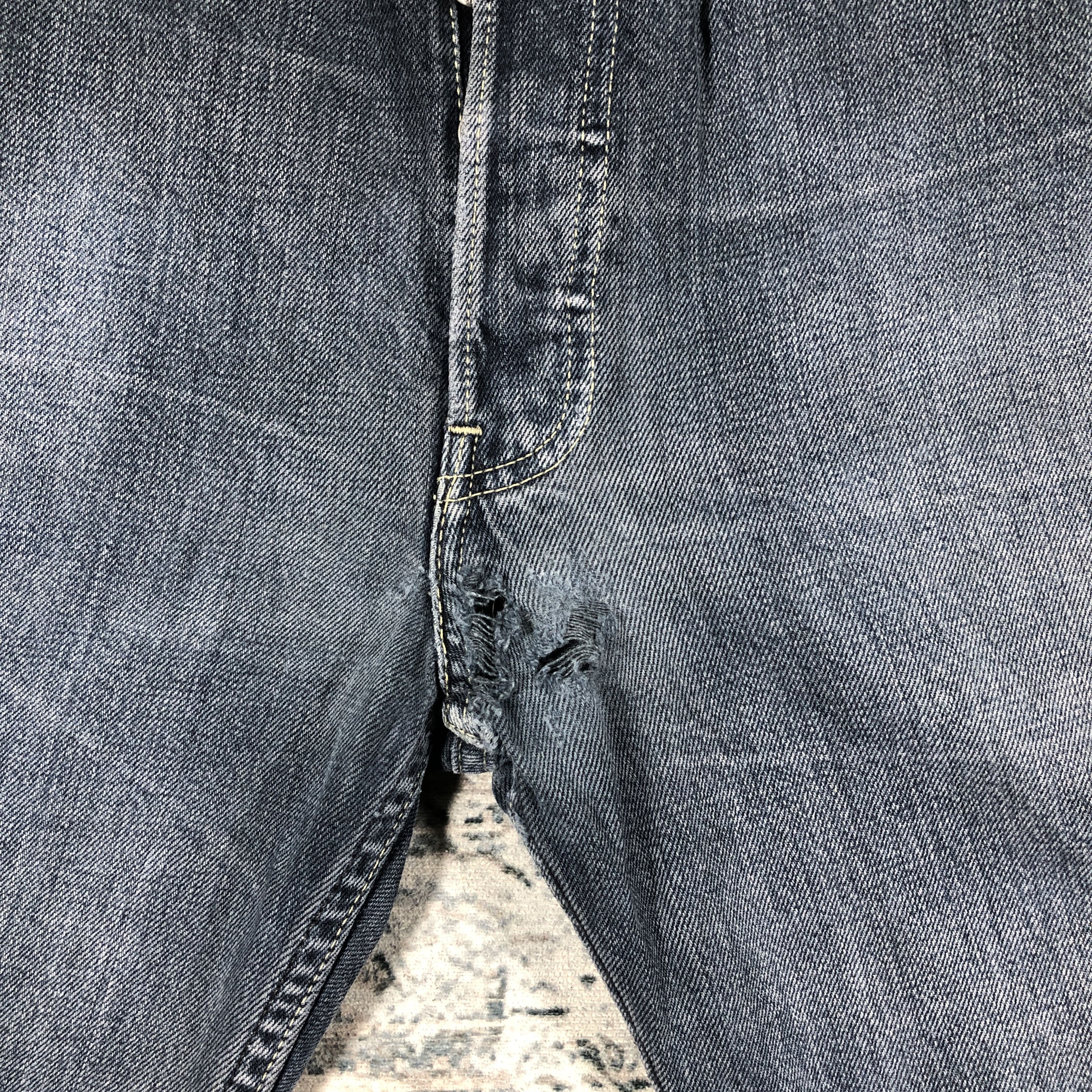 Levi's × Vintage Vintage Levis 501 Jeans Faded Blue Denim Pants Size US 37 - 6 Thumbnail