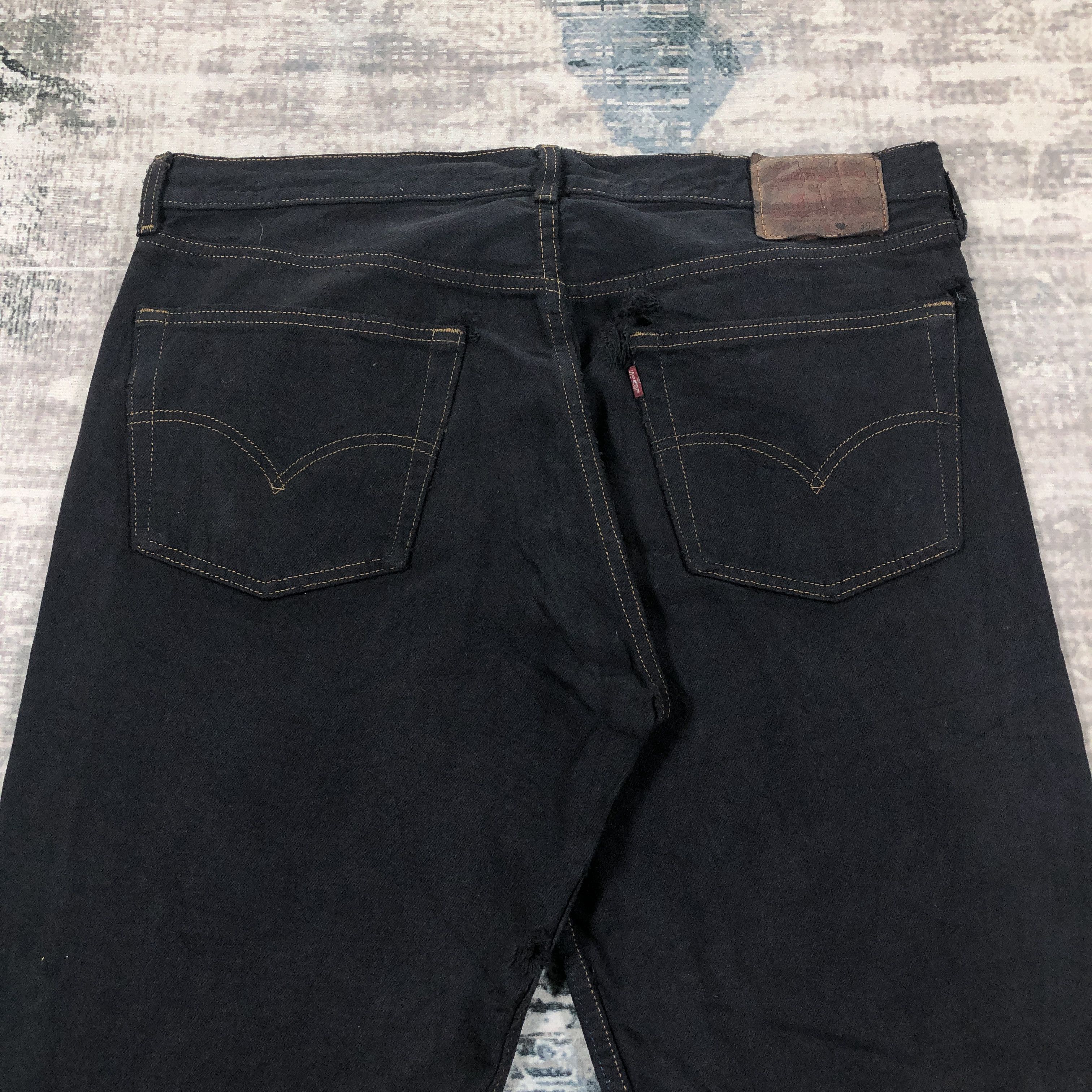Levi's × Vintage Vintage Levis 501 Jeans Black Denim Size US 36 / EU 52 - 4 Thumbnail