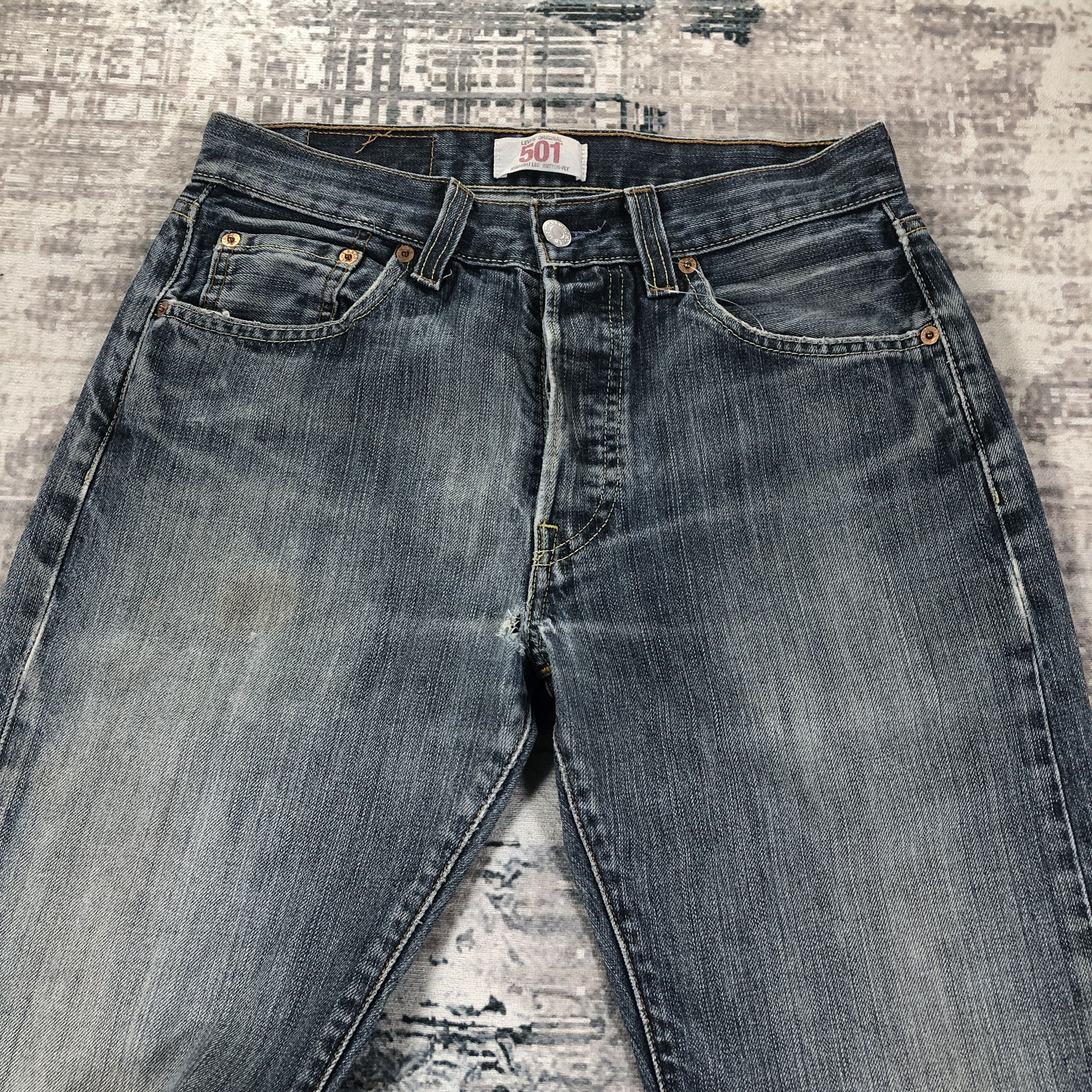 Levi's × Vintage Vintage Levis 501 Jeans Medium Wash Denim Size US 28 / EU 44 - 3 Thumbnail