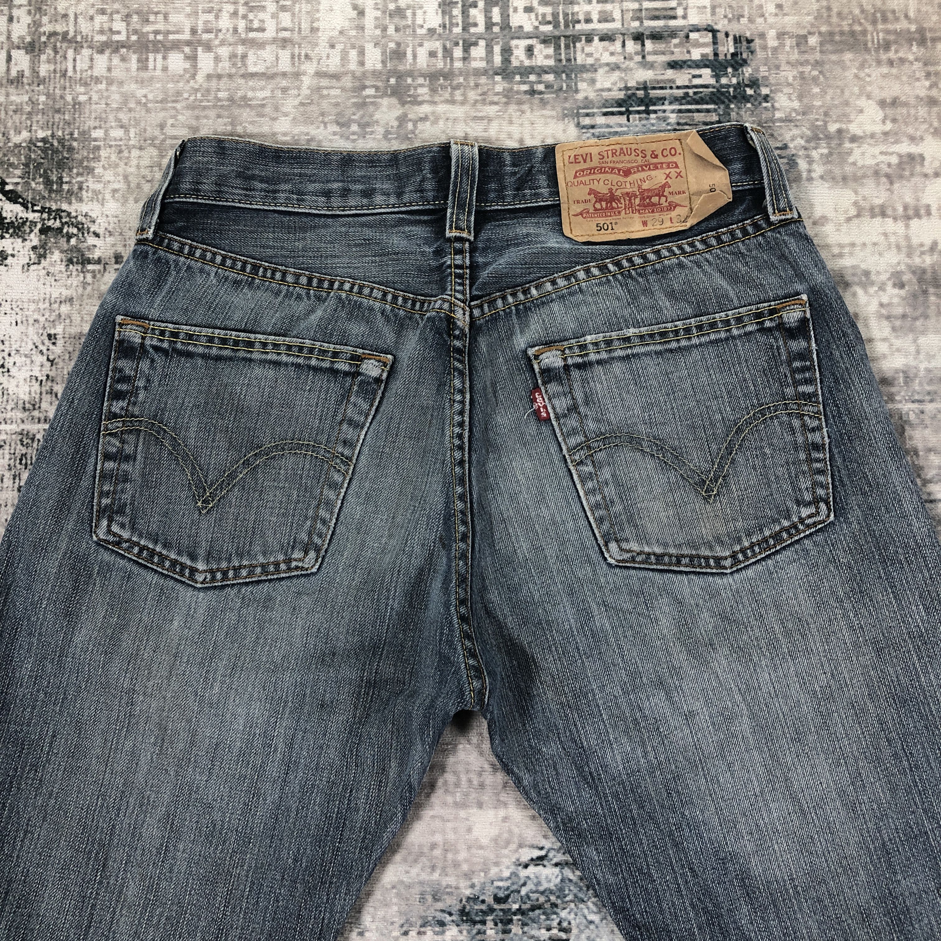 Levi's × Vintage Vintage Levis 501 Jeans Medium Wash Denim Size US 28 / EU 44 - 4 Thumbnail