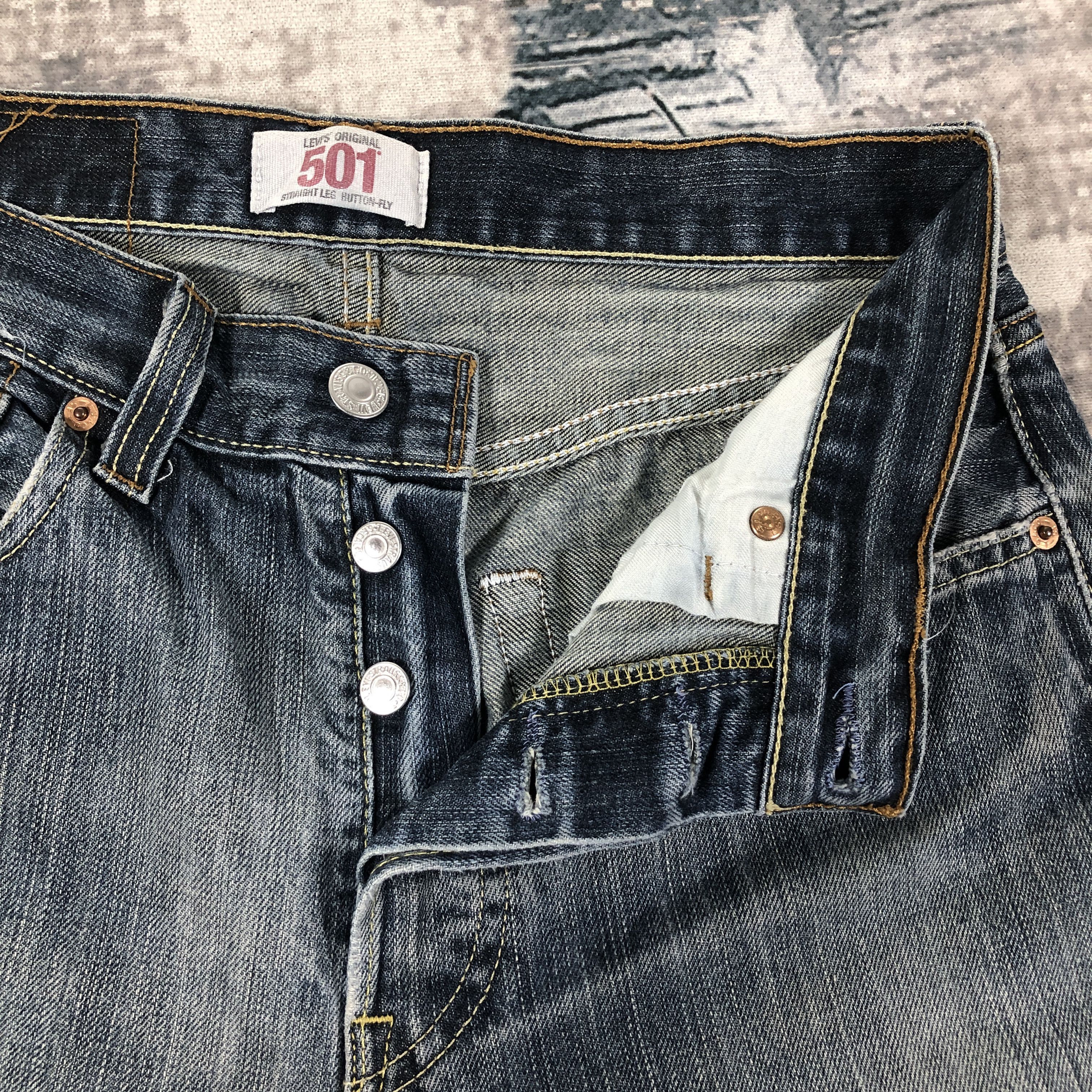 Levi's × Vintage Vintage Levis 501 Jeans Medium Wash Denim Size US 28 / EU 44 - 5 Thumbnail
