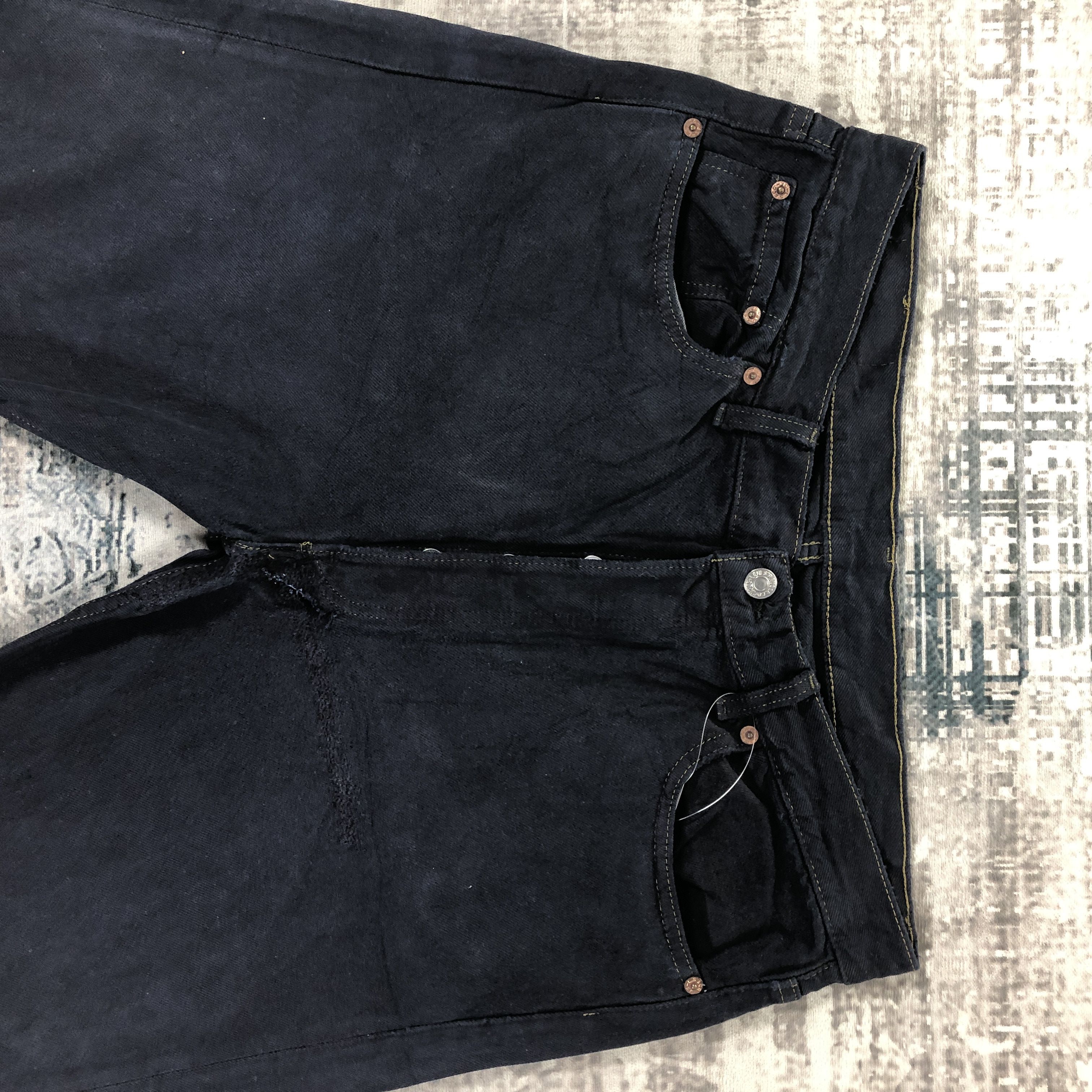 Levi's × Vintage Vintage Levis 501 Jeans Dark Blue Denim Size US 34 / EU 50 - 3 Thumbnail