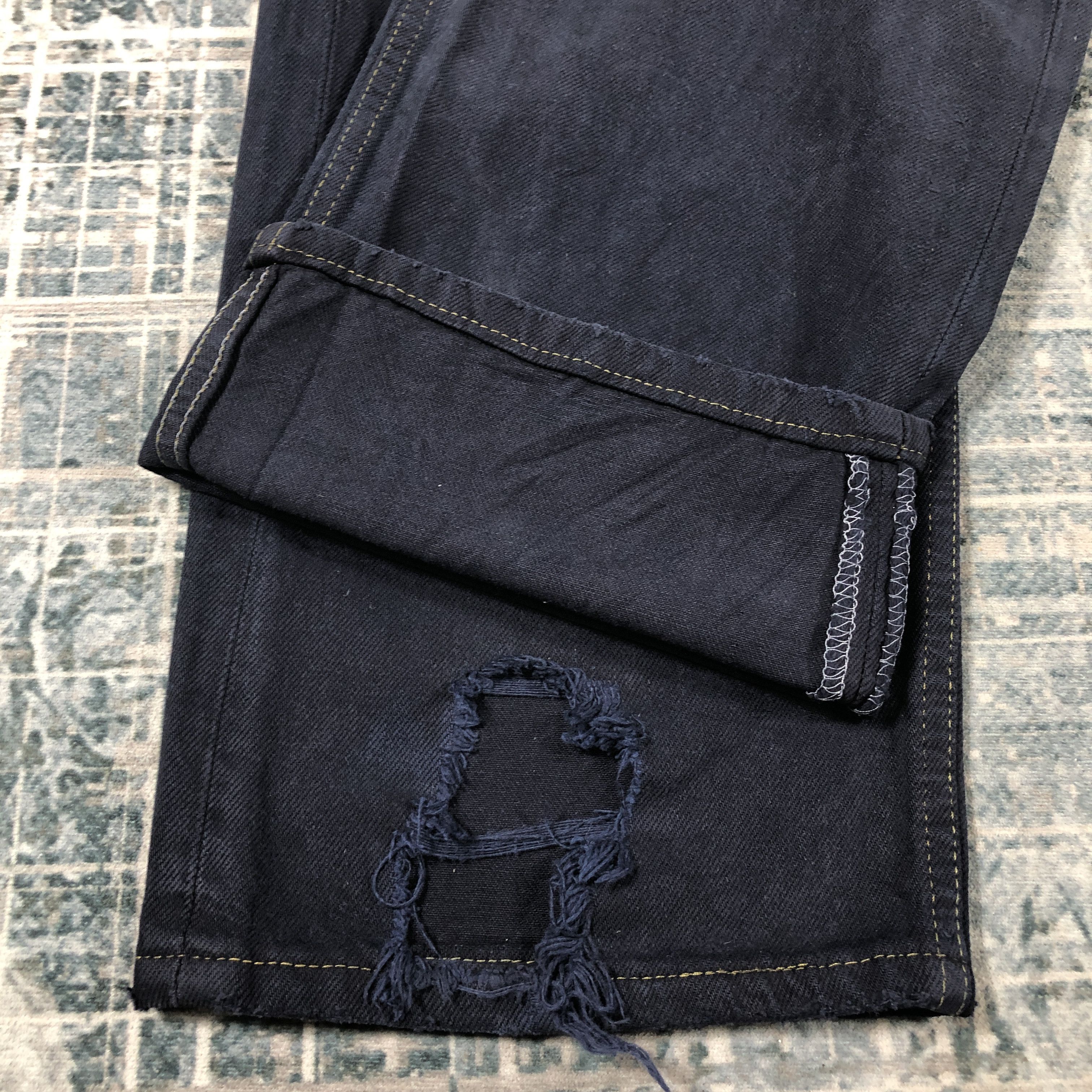 Levi's × Vintage Vintage Levis 501 Jeans Dark Blue Denim Size US 34 / EU 50 - 8 Thumbnail