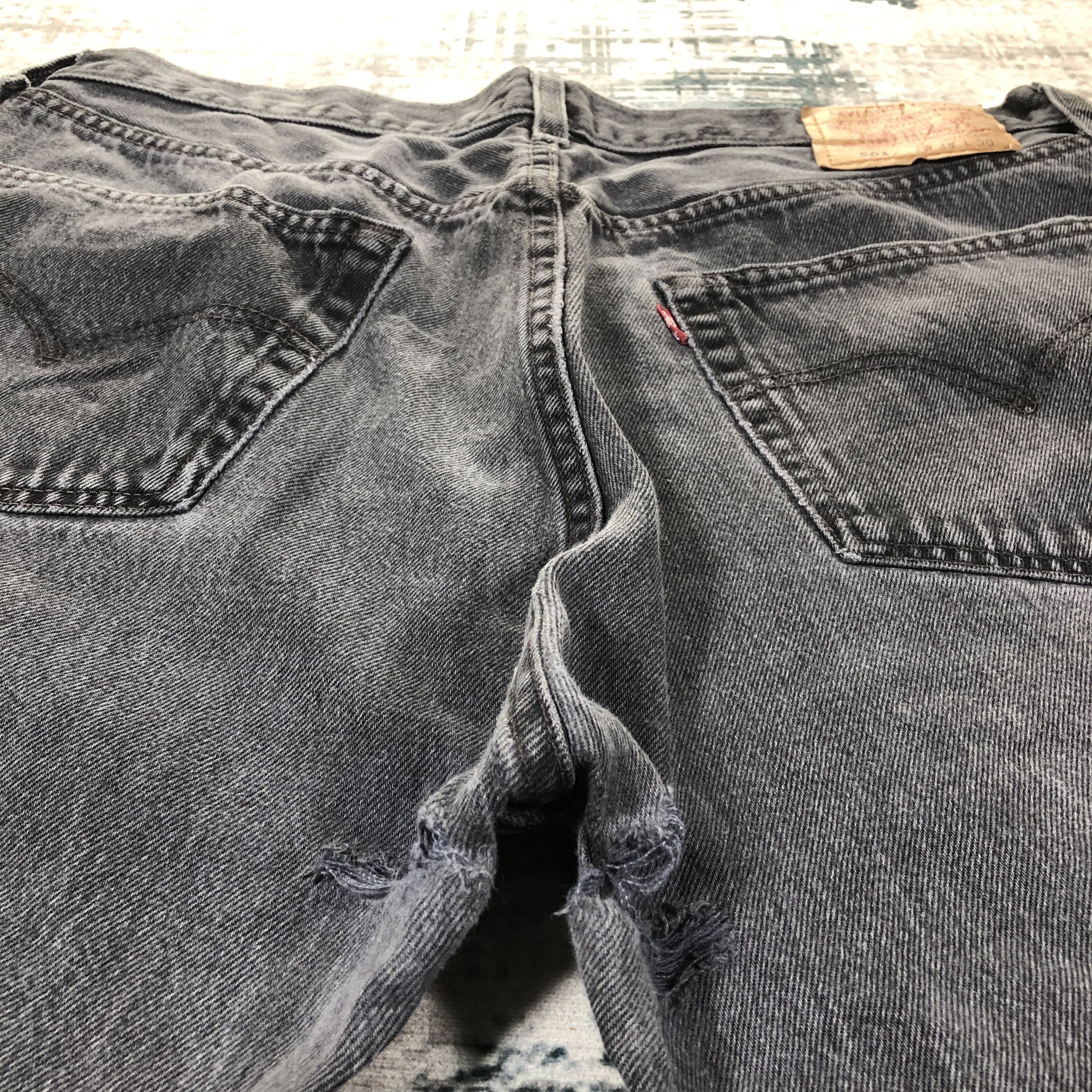 Levi's × Vintage Vintage Levis 501 Jeans Faded Black Denim Size US 34 / EU 50 - 6 Thumbnail