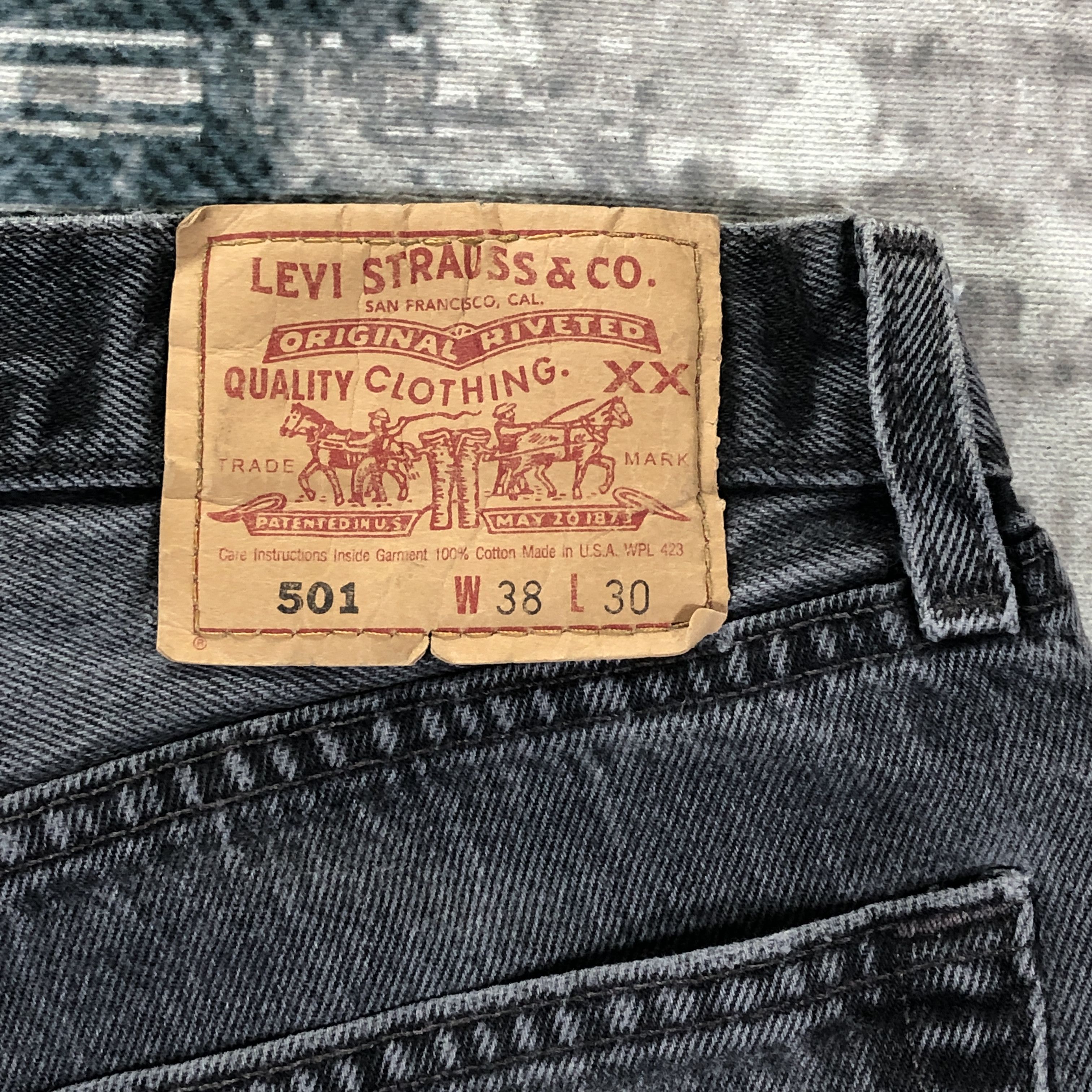 Levi's × Vintage Vintage Levis 501 Jeans Faded Black Denim Size US 34 / EU 50 - 13 Thumbnail