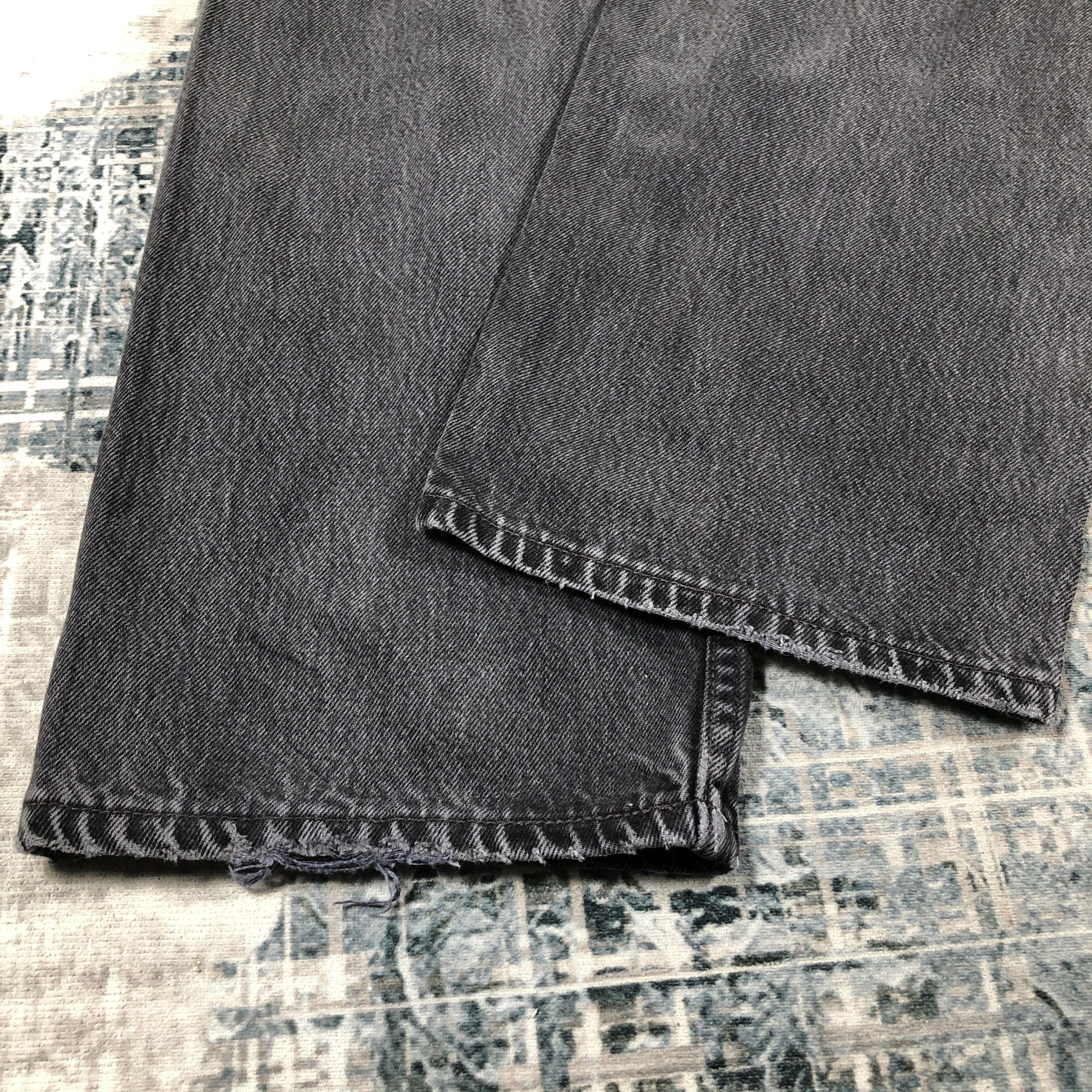 Levi's × Vintage Vintage Levis 501 Jeans Faded Black Denim Size US 34 / EU 50 - 12 Thumbnail