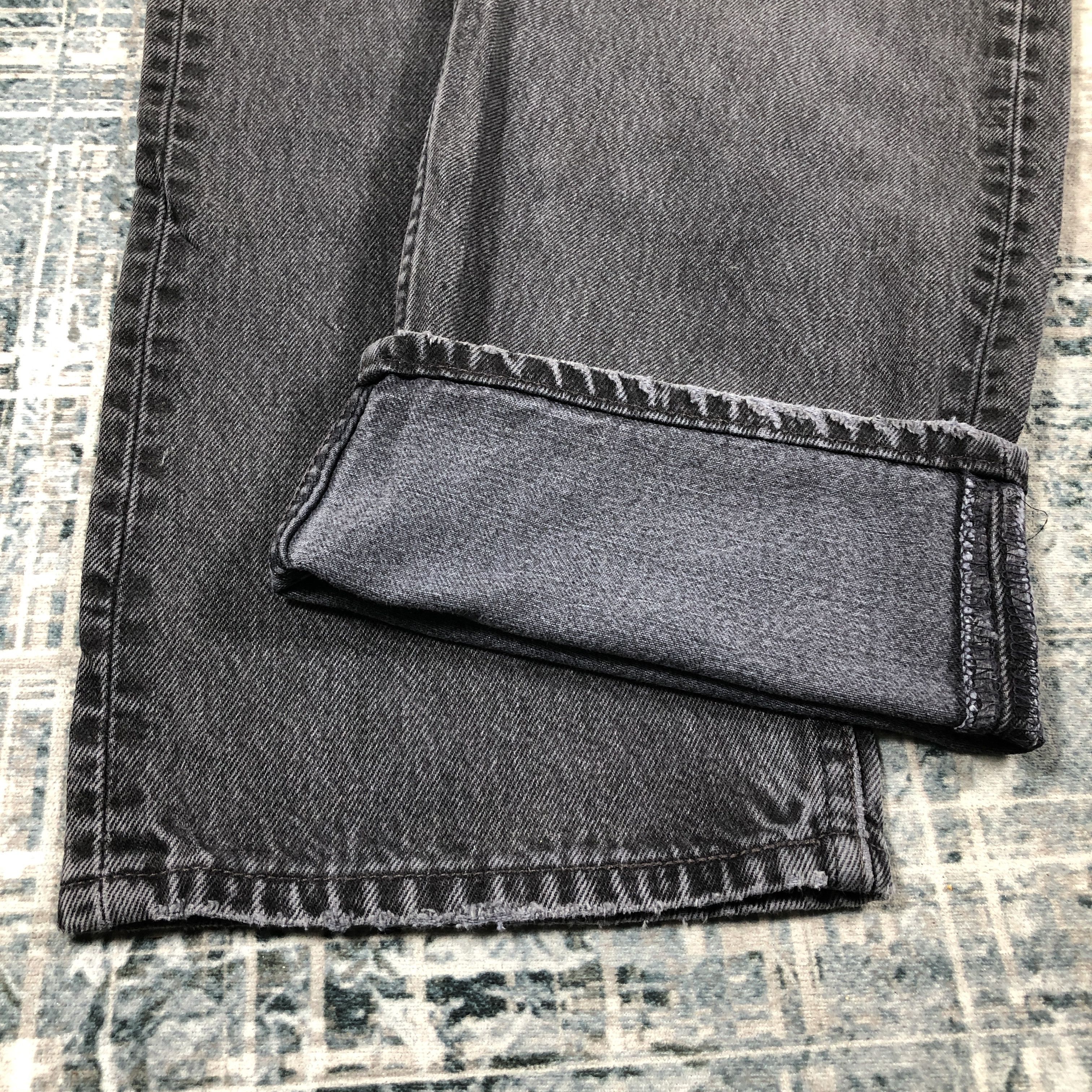 Levi's × Vintage Vintage Levis 501 Jeans Faded Black Denim Size US 34 / EU 50 - 11 Thumbnail