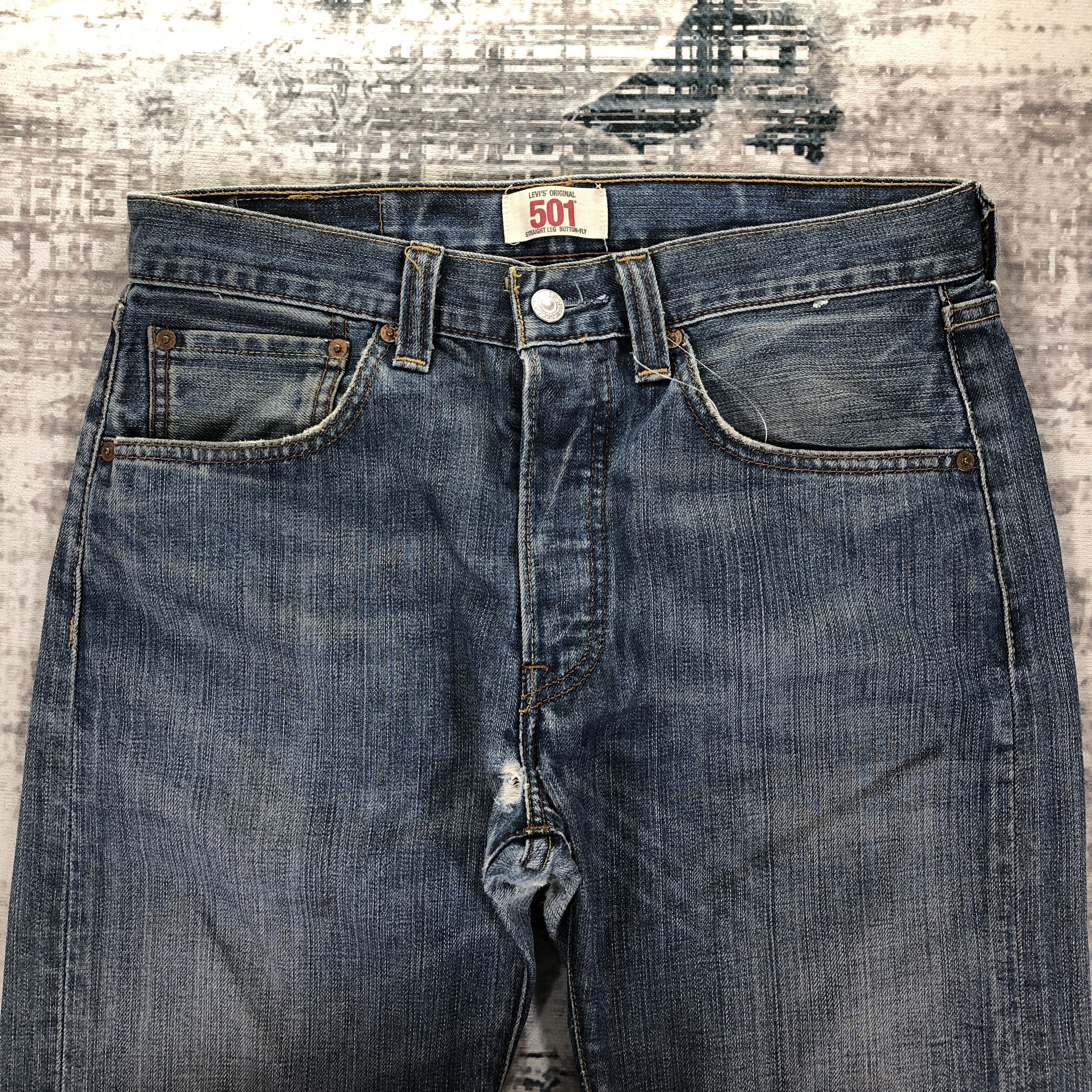 Levi's Levi's Jeans 501 Medium Wash Size US 31 - 3 Thumbnail