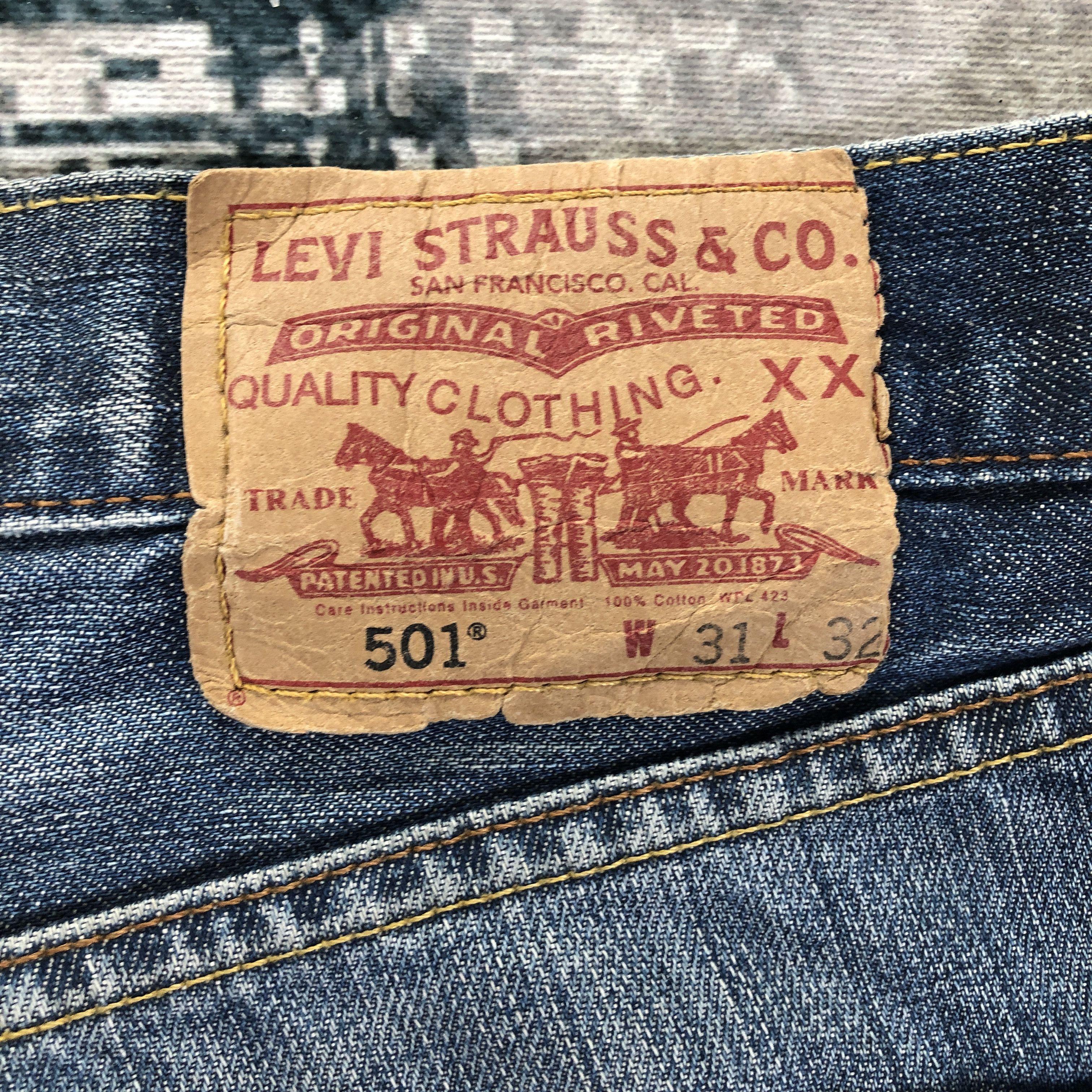 Levi's Levi's Jeans 501 Medium Wash Size US 31 - 11 Thumbnail
