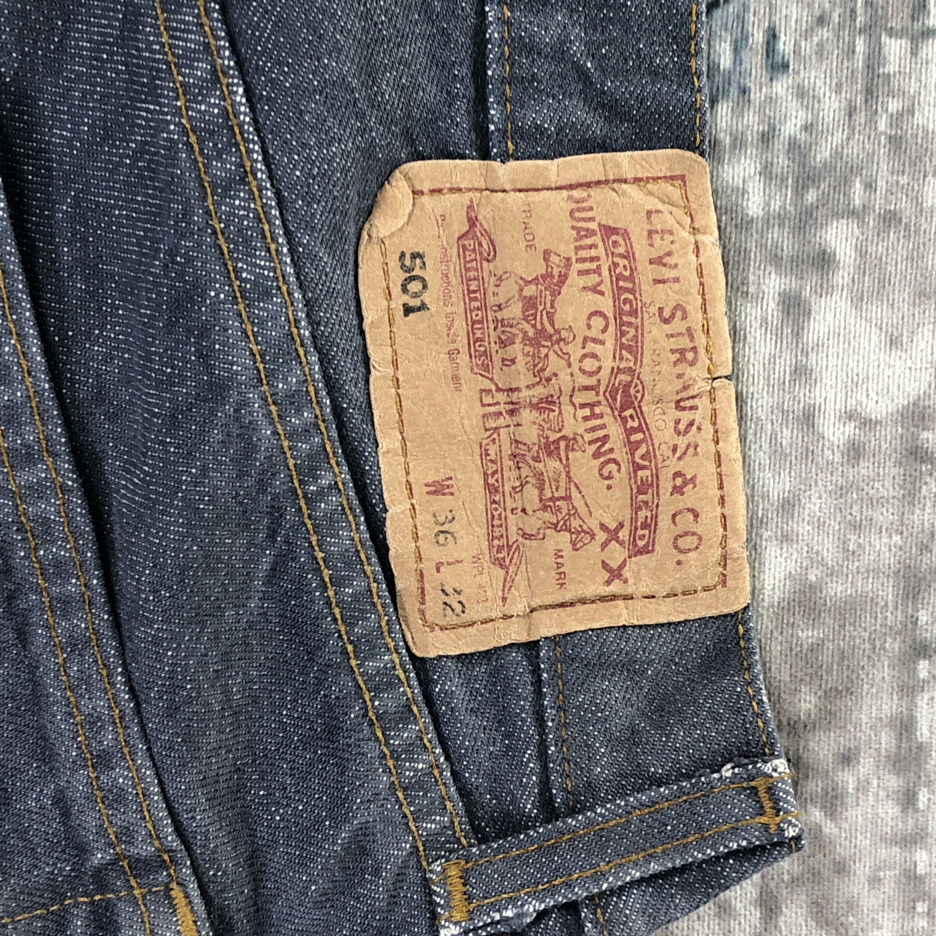 Levi's × Vintage Vintage Levis 501 Jeans Faded Denim Size US 32 / EU 48 - 12 Thumbnail