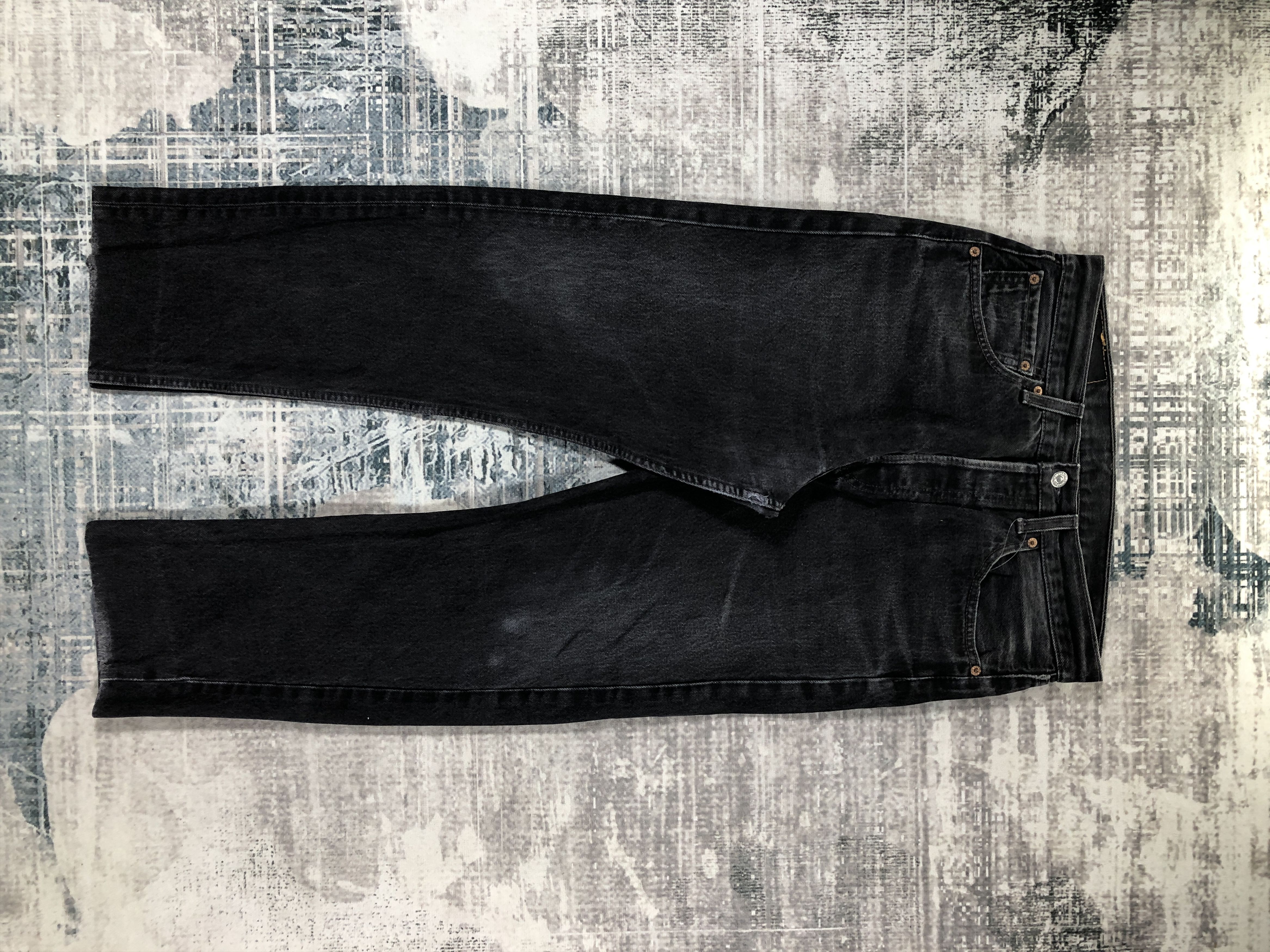 Levi's × Vintage Vintage Levis 501 Jeans Black Denim Pants Size 31" - 1 Thumbnail