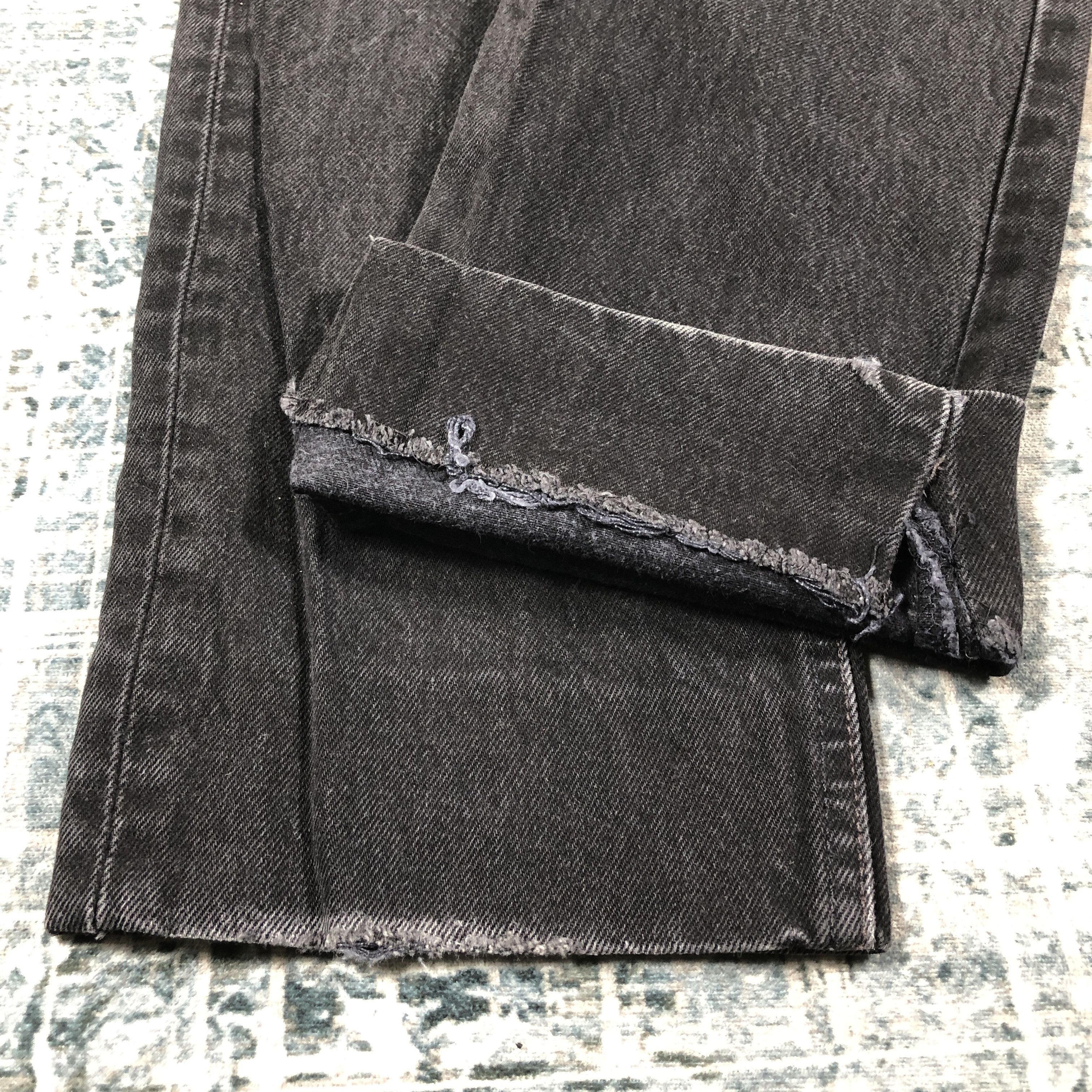 Levi's × Vintage Vintage Levis 501 Jeans Black Denim Pants Size 31" - 7 Thumbnail