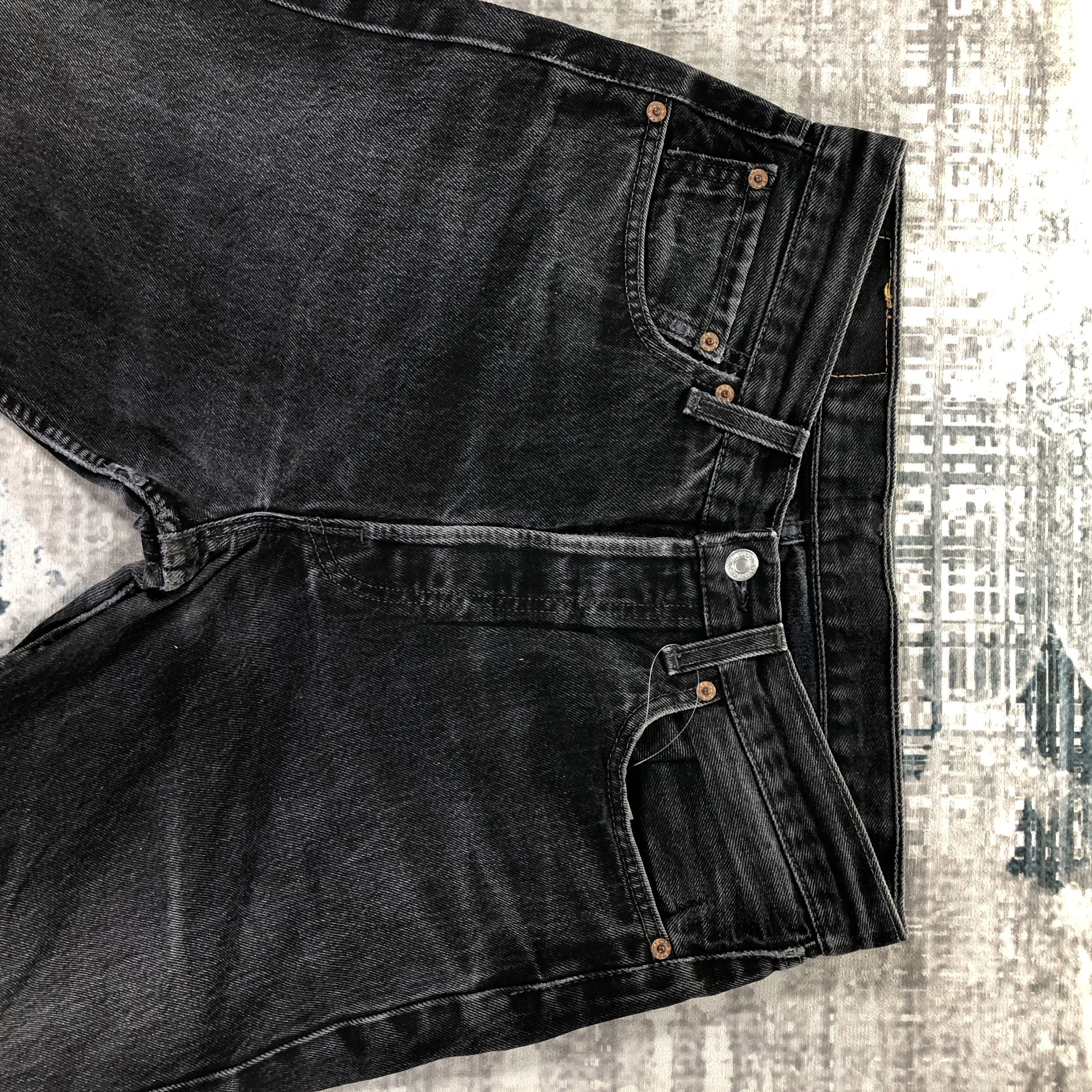 Levi's × Vintage Vintage Levis 501 Jeans Black Denim Pants Size 31" - 3 Thumbnail