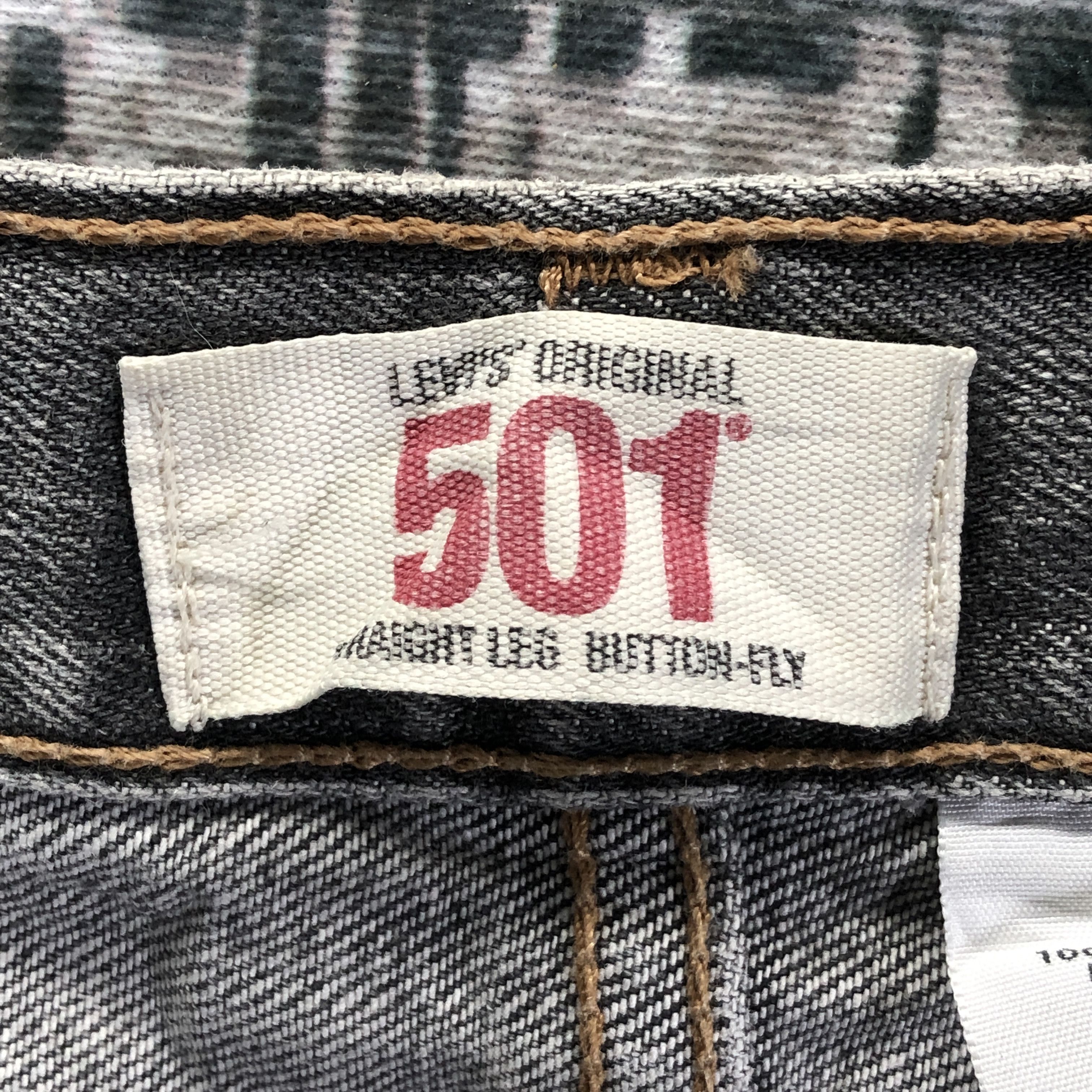 Levi's × Vintage Vintage Levis 501 Jeans Faded Black Denim Size US 41 - 11 Thumbnail