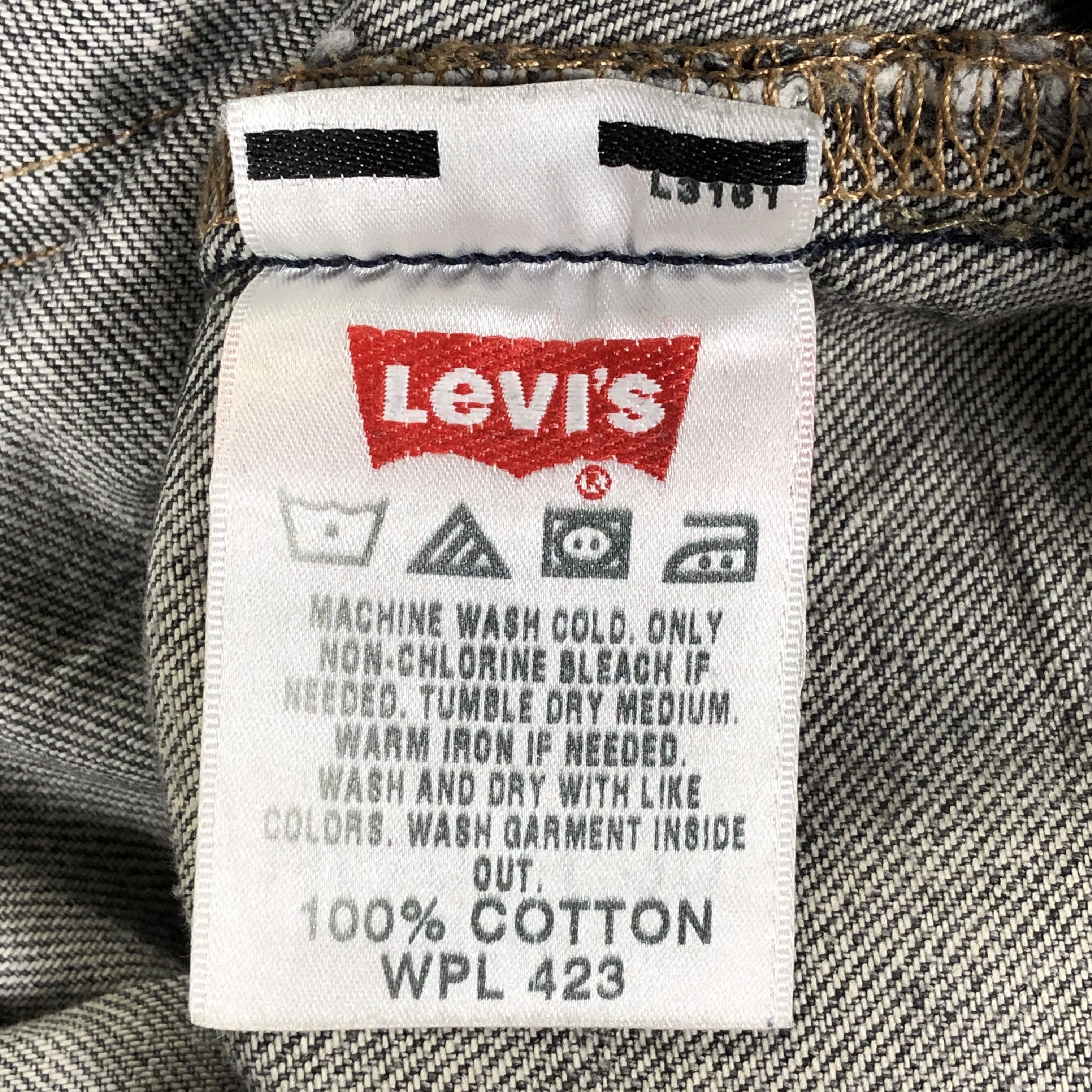 Levi's × Vintage Vintage Levis 501 Jeans Faded Black Denim Size US 41 - 13 Thumbnail