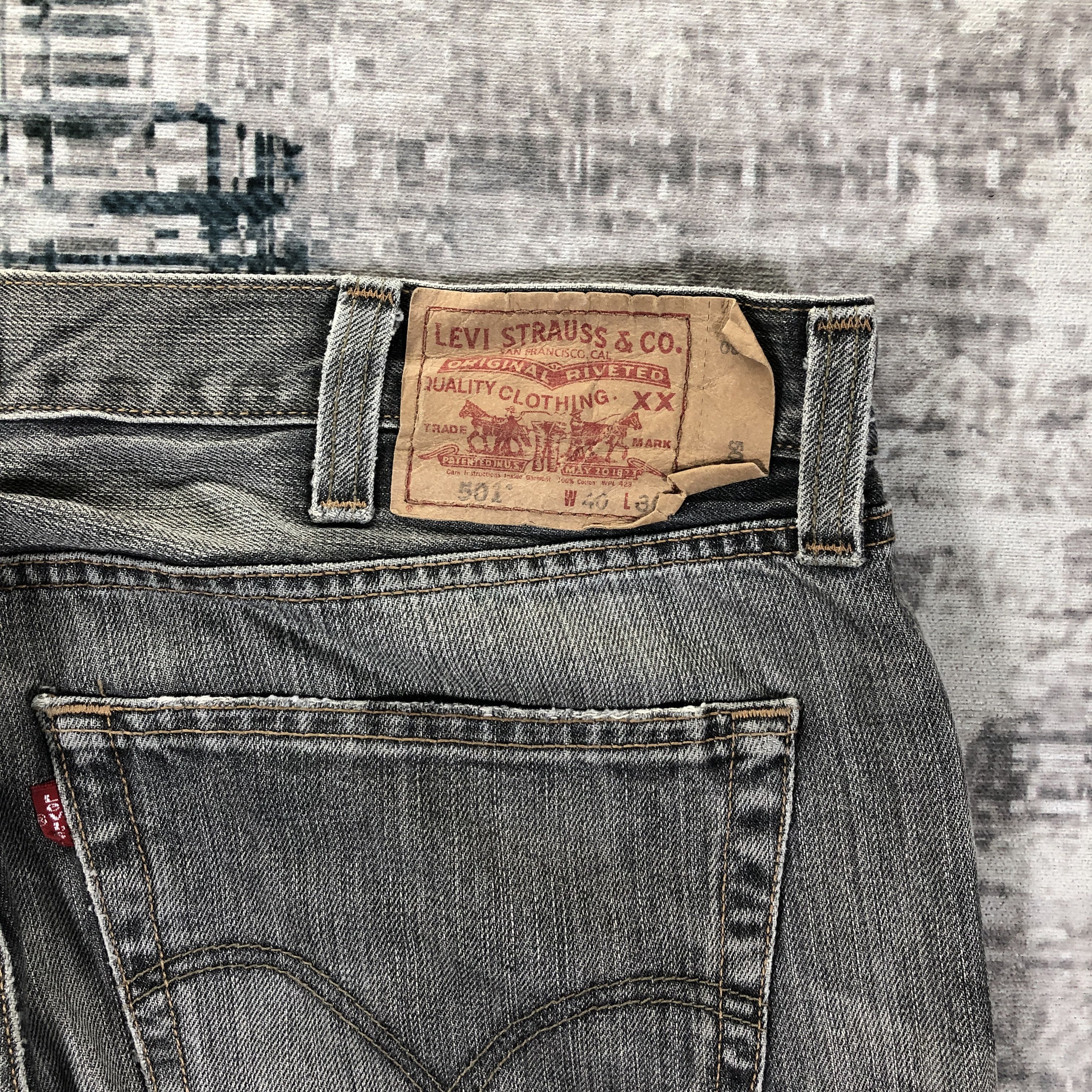 Levi's × Vintage Vintage Levis 501 Jeans Faded Black Denim Size US 41 - 8 Thumbnail