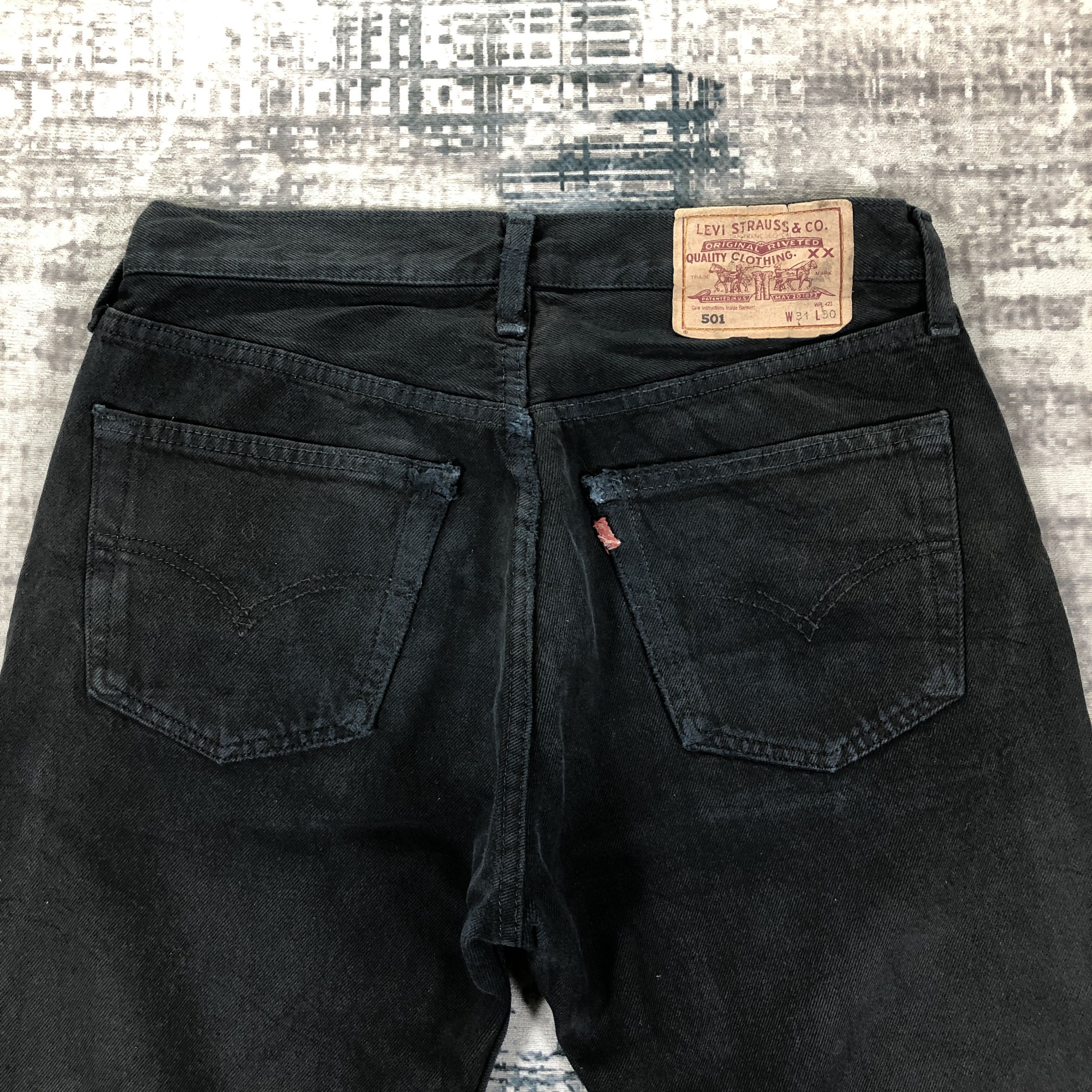 Levi's × Vintage Vintage Levis 501 Jeans Black Denim Size US 30 / EU 46 - 5 Thumbnail
