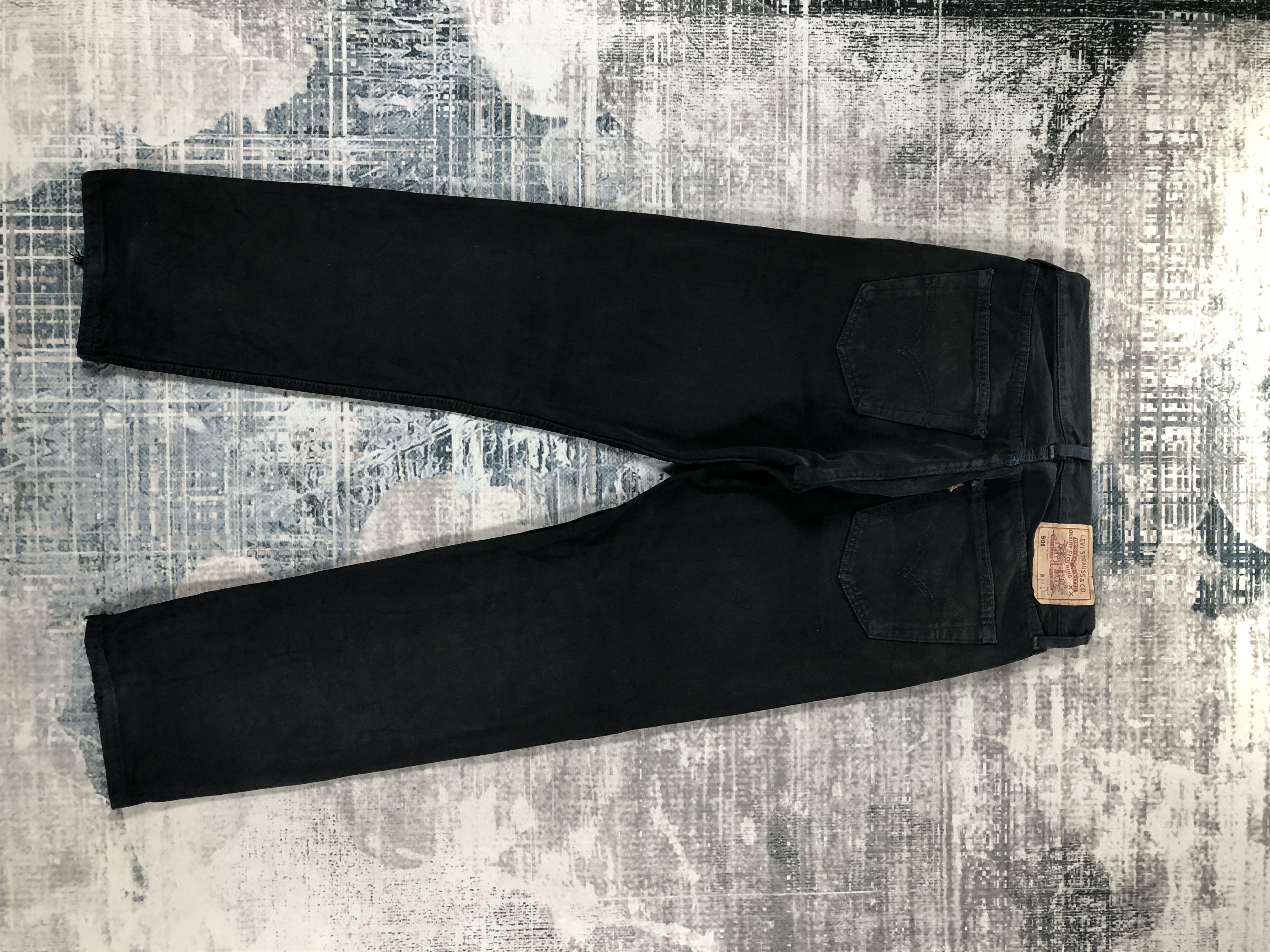 Levi's × Vintage Vintage Levis 501 Jeans Black Denim Size US 30 / EU 46 - 2 Thumbnail