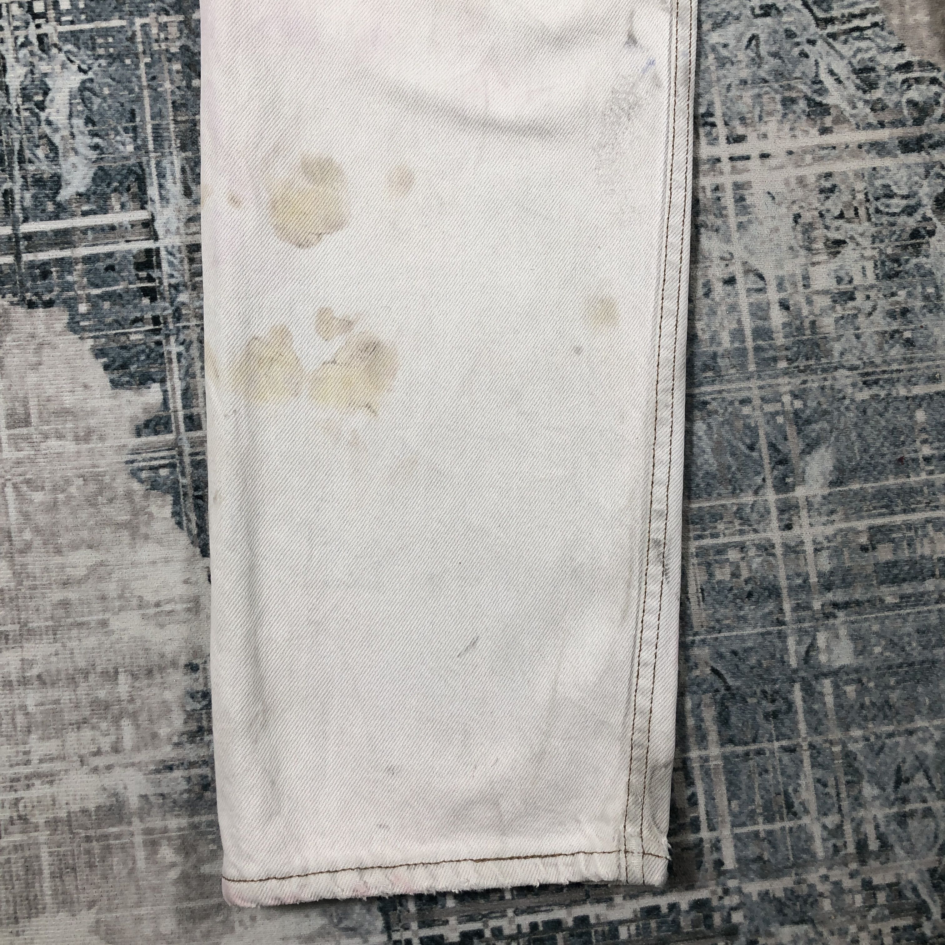 Levi's × Vintage Vintage Levis 501 White Dirty Wash Size US 32 / EU 48 - 7 Thumbnail